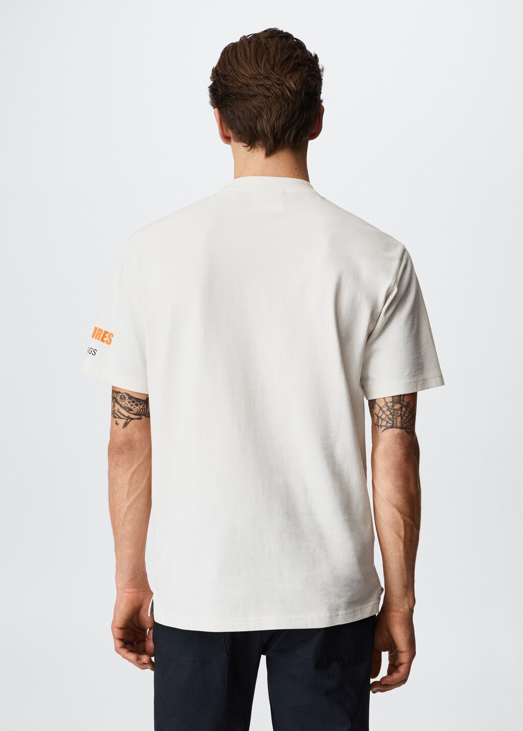 Printed cotton-blend t-shirt - Reverse of the article