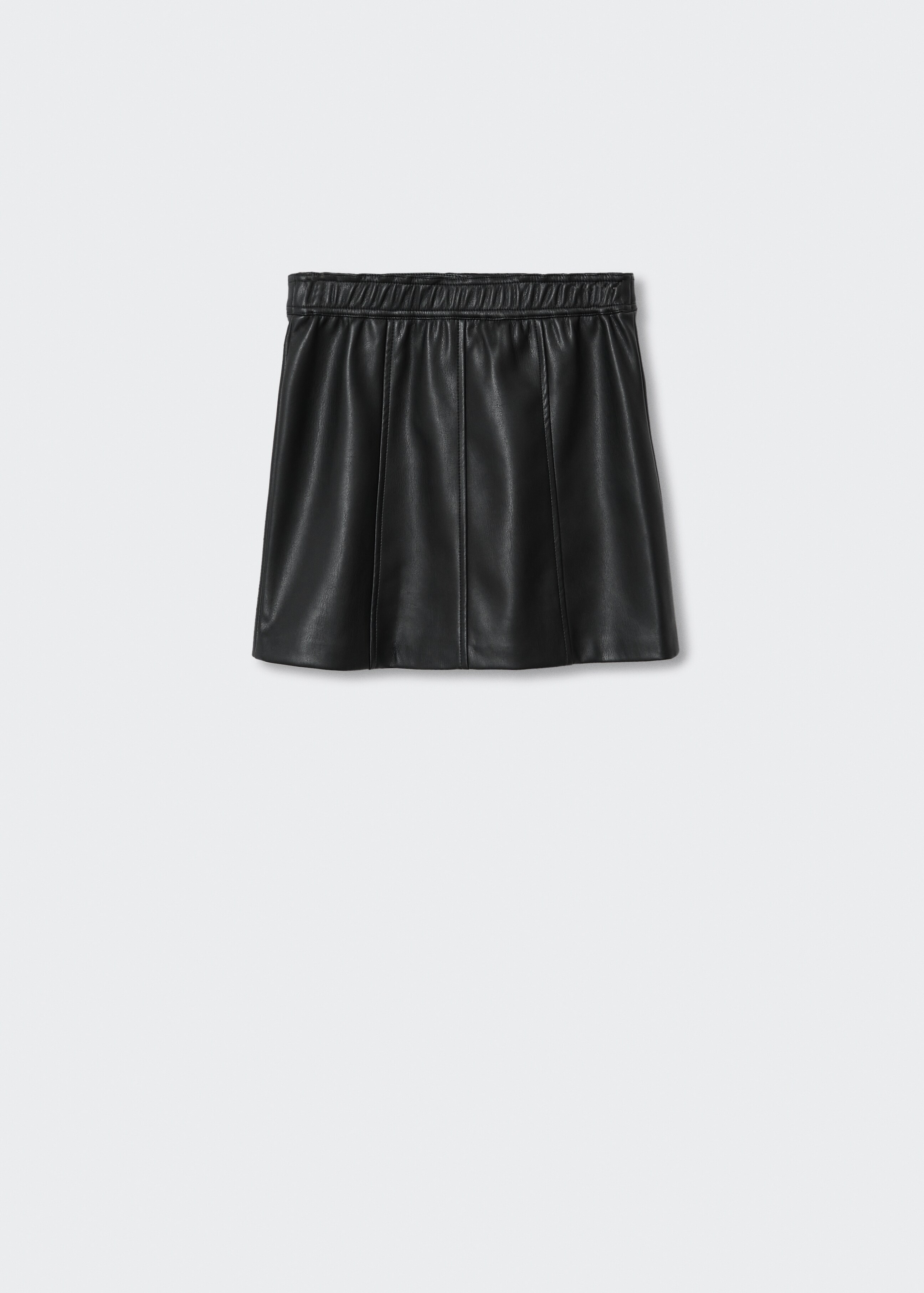 Faux-leather skirt - Reverse of the article