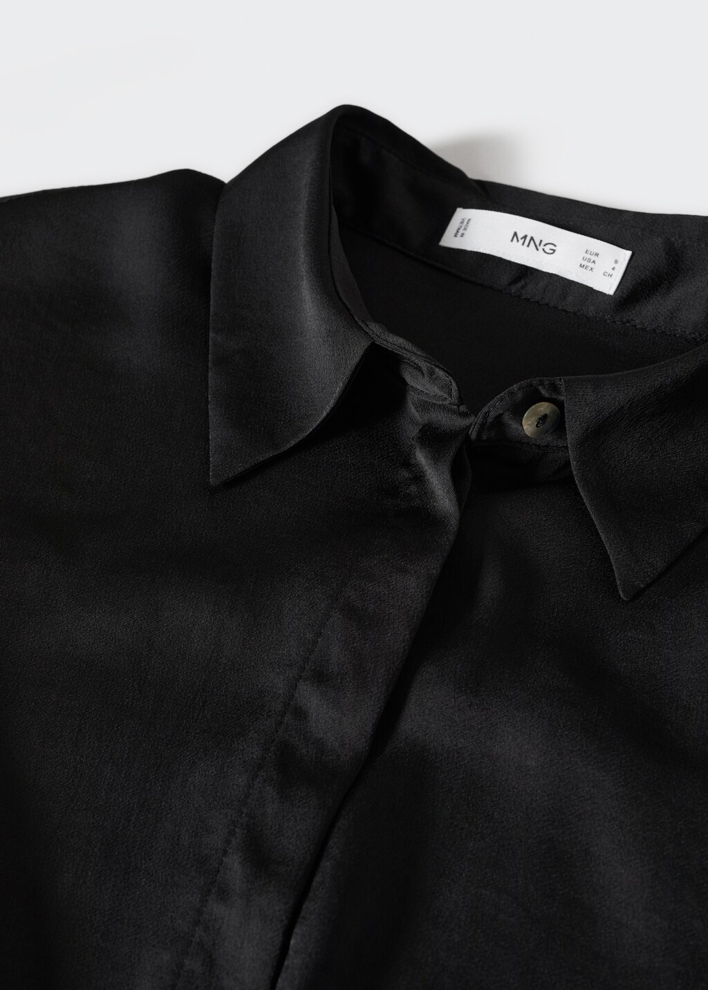 Satin finish flowy shirt - Details of the article 8