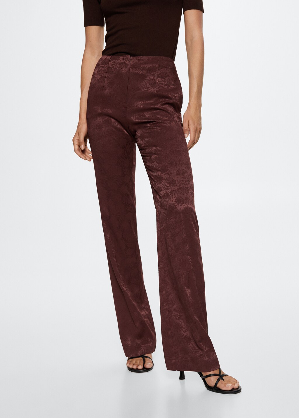 Jacquard fluid trousers - Details of the article 6