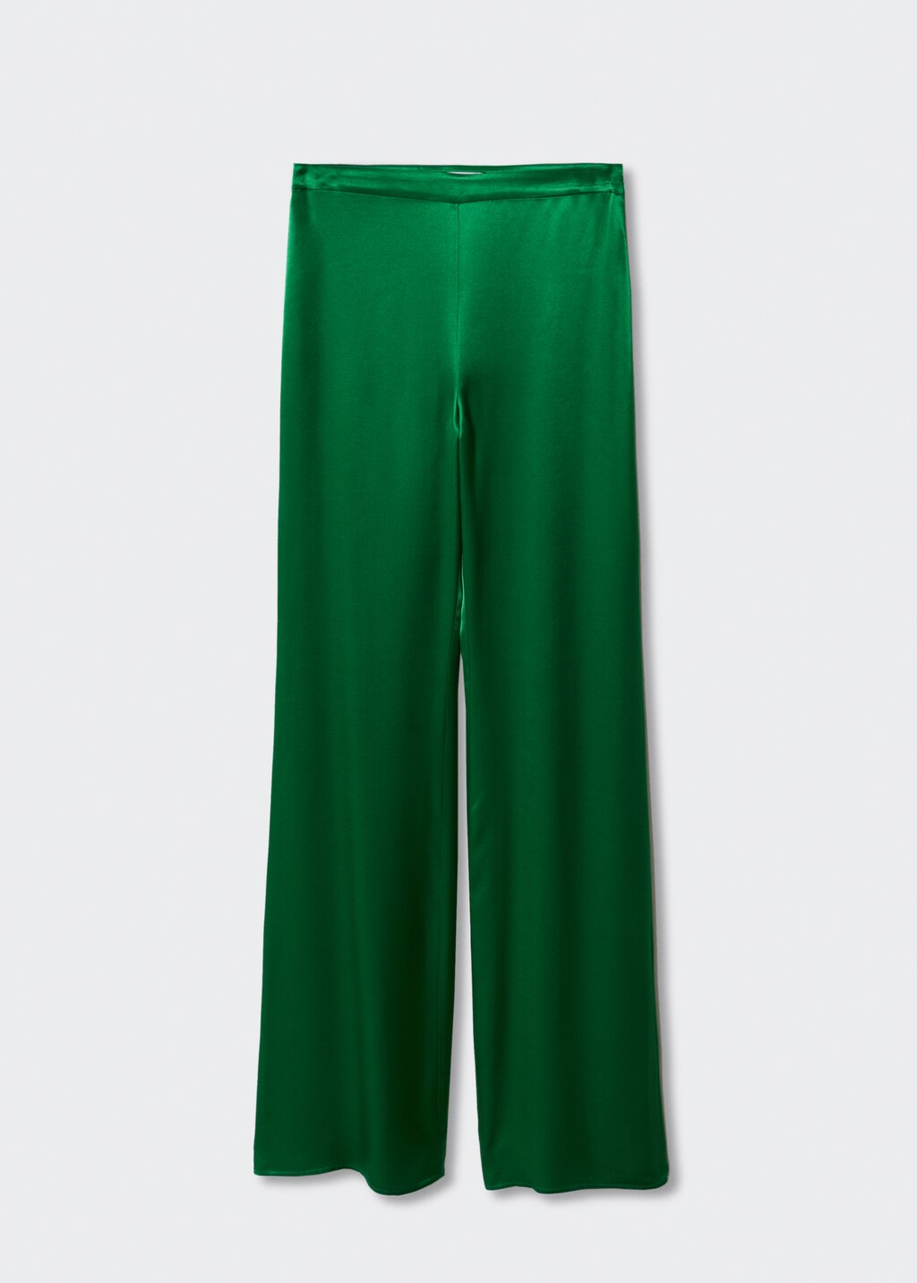 Flared satin trousers