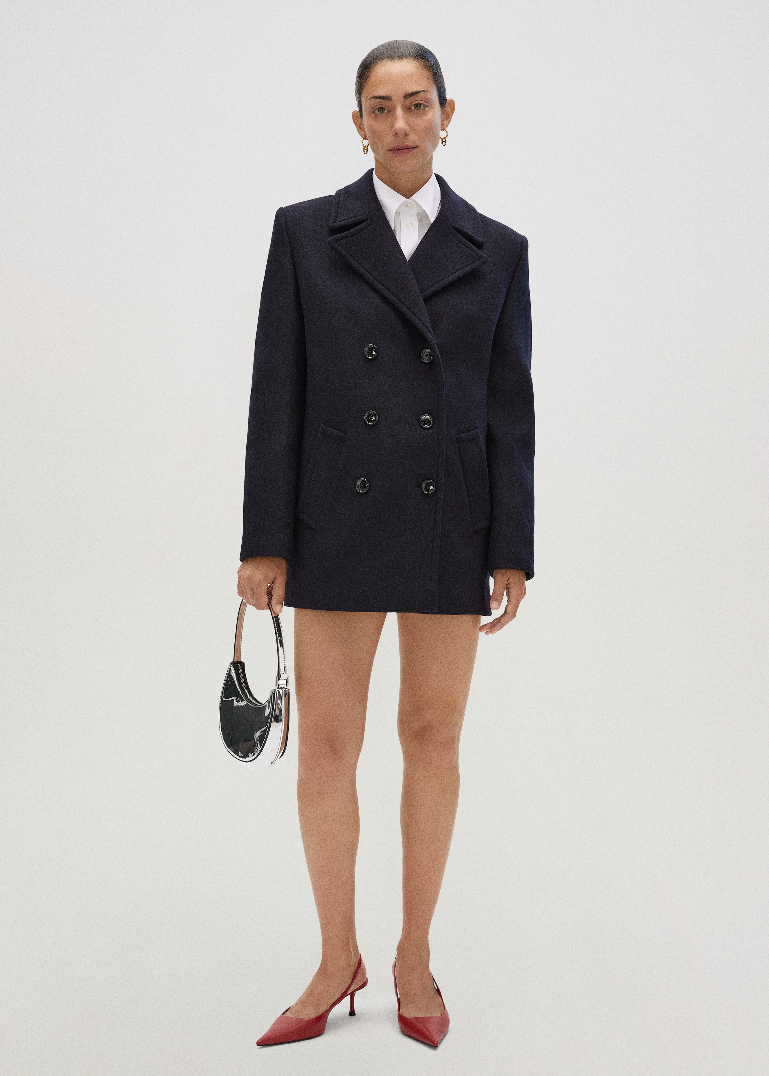 Short wool coat - Details of the article 7