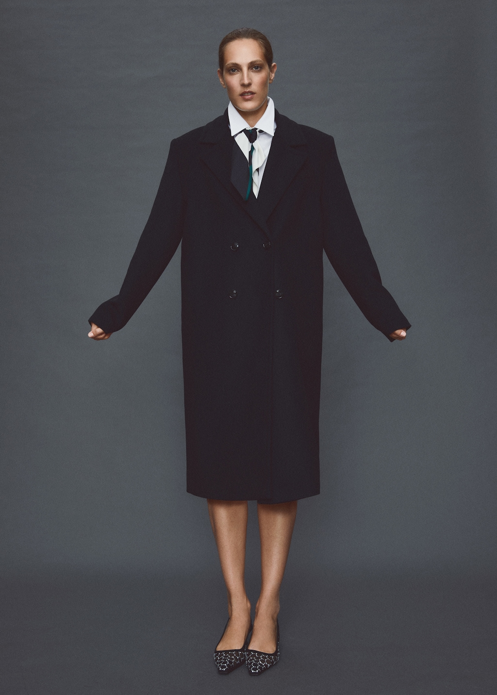 Tailored oversize wool coat - Details of the article 6