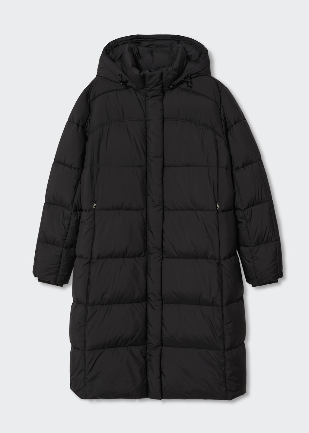 Detachable hood quilted coat - Article without model