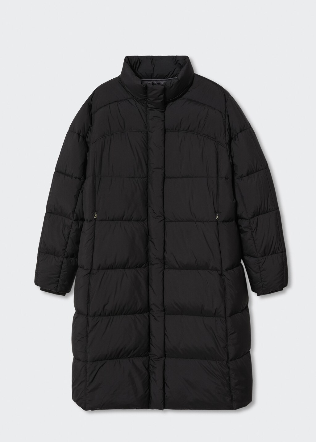 Detachable hood quilted coat - Details of the article 8