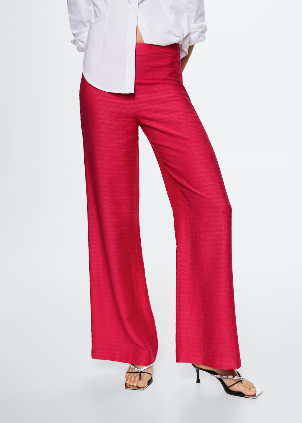 Textured flowy pants - Details of the article 6