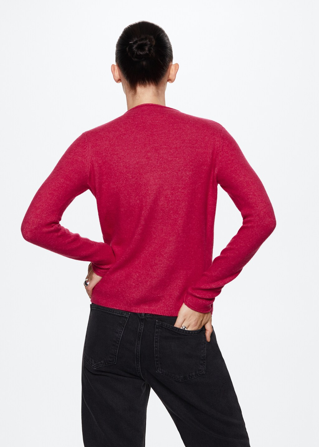 High collar sweater - Reverse of the article