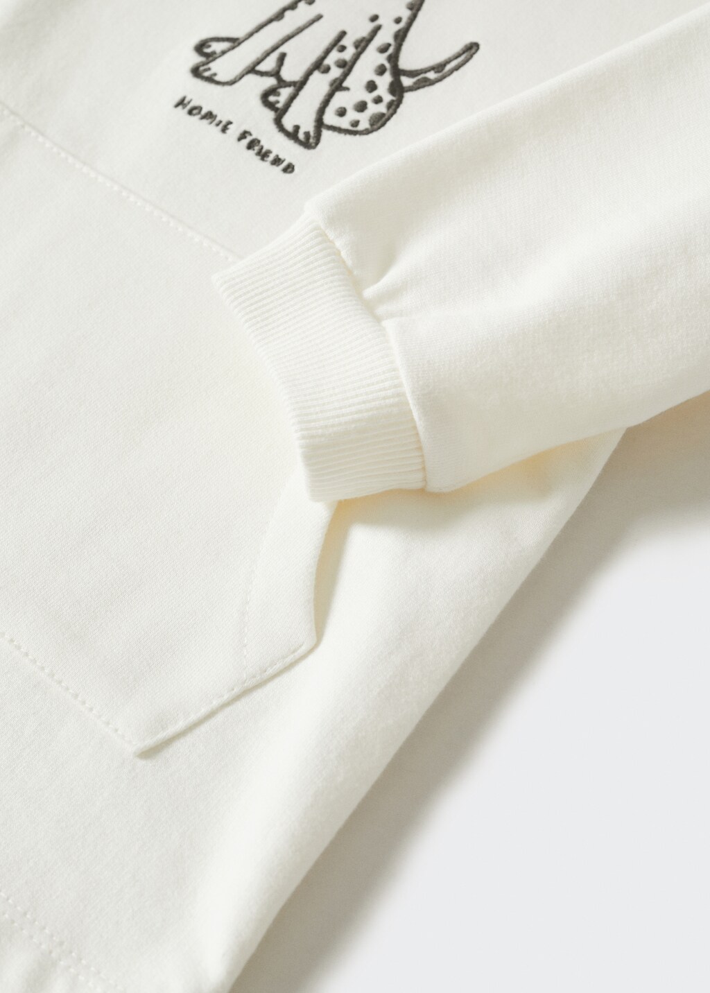 Embroidered sweatshirt dress - Details of the article 0