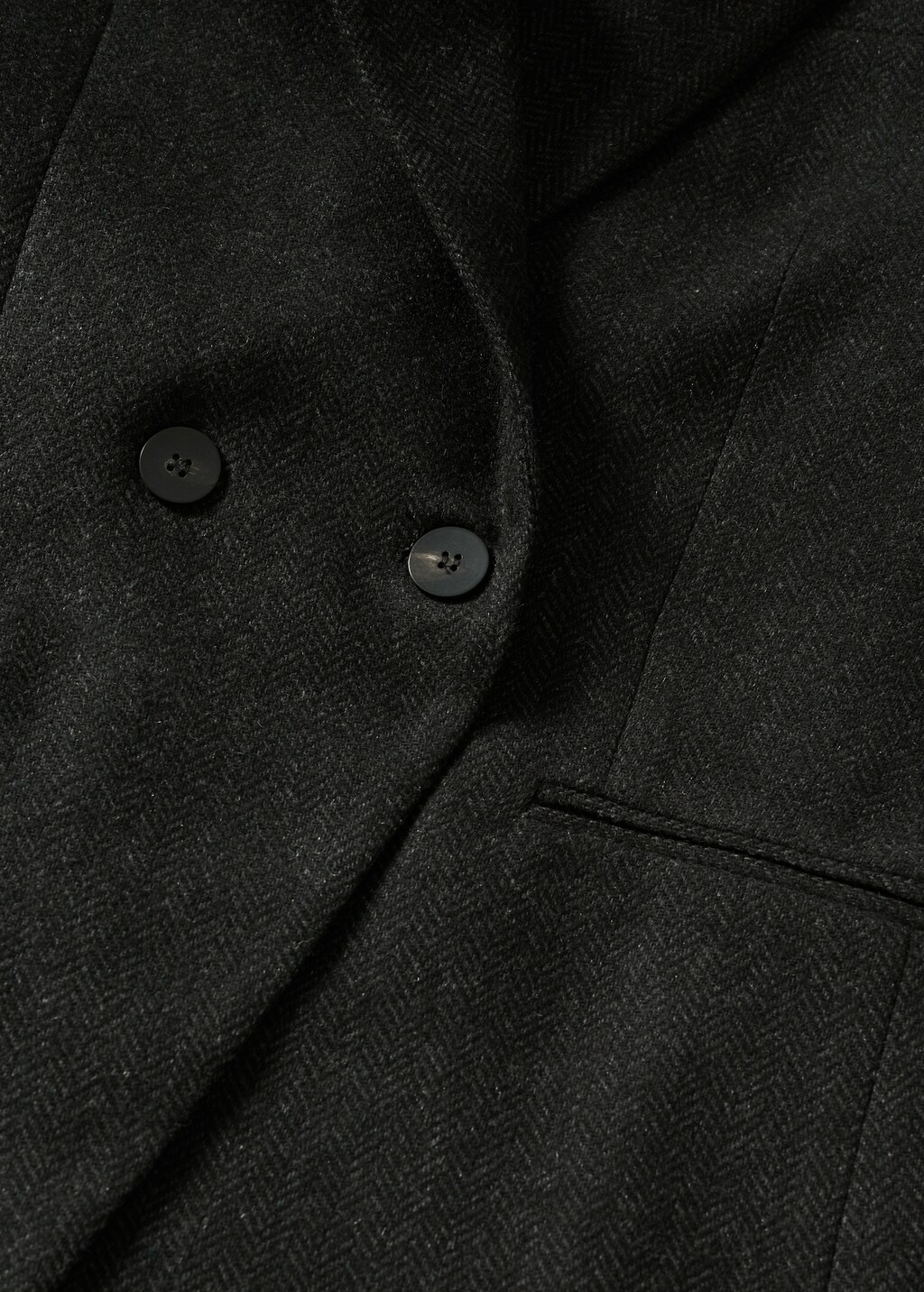 Herringbone-pattern suit blazer - Details of the article 8