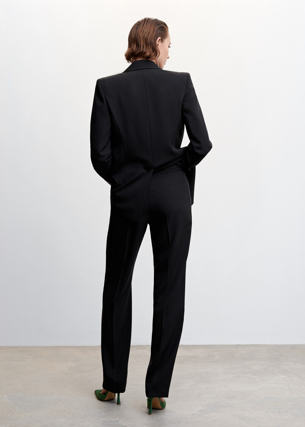 Straight suit pants - Reverse of the article