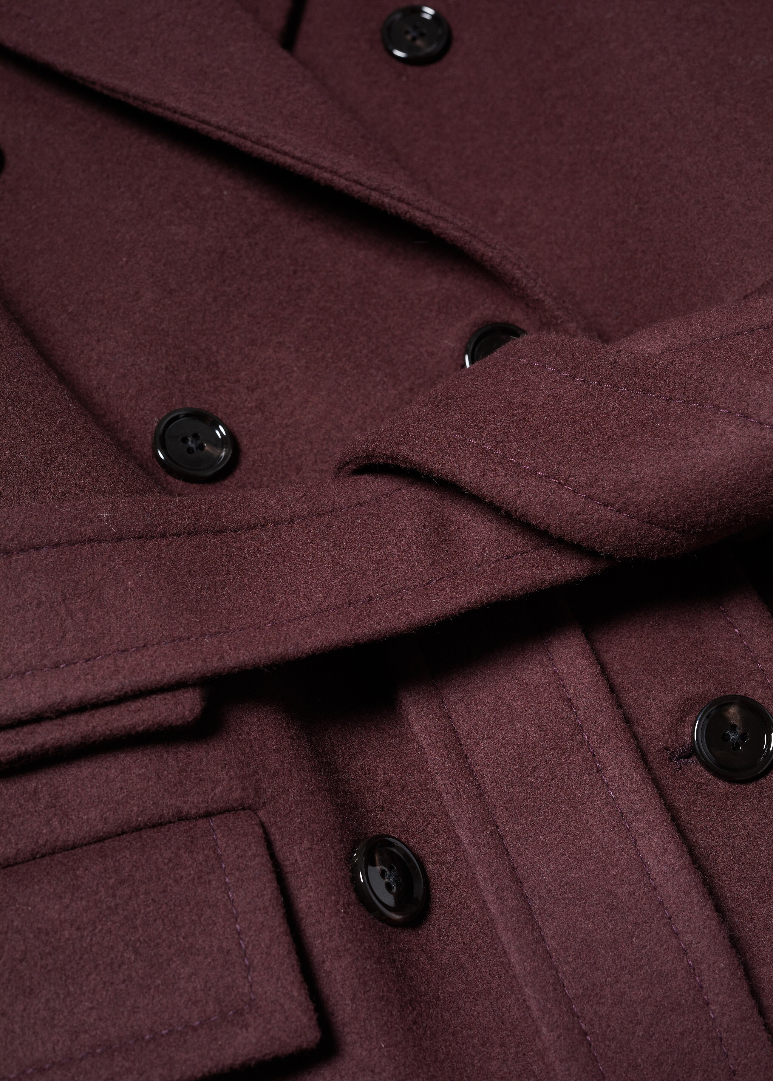 Virgin wool Tailored coat - Details of the article 8