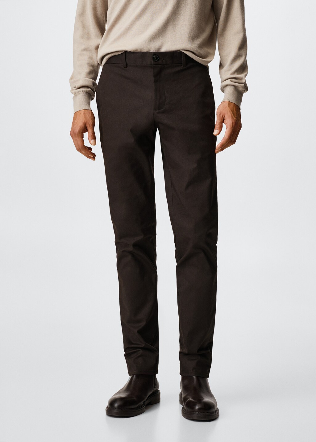 Pantalon chino skinny - Plan moyen