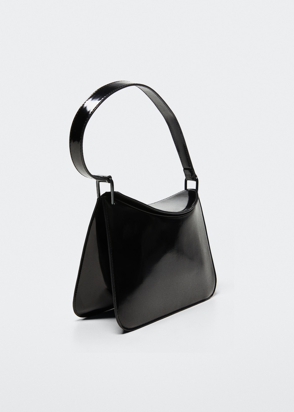 Patent leather shoulder bag - Medium plane