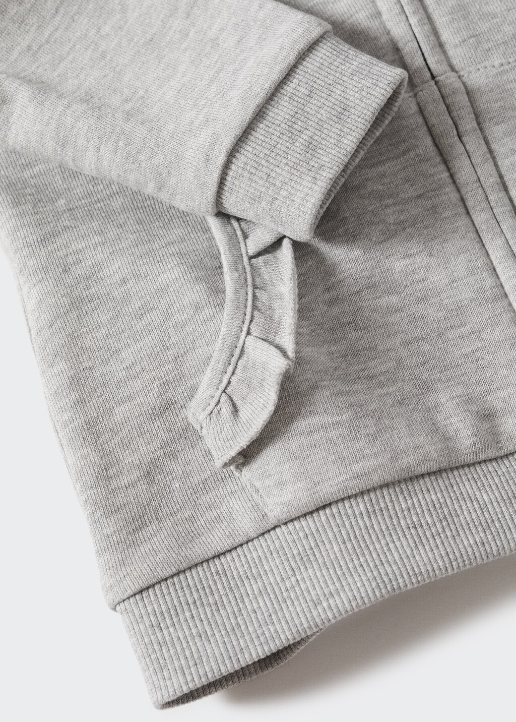 Baumwoll-Sweatshirt mit Rüschen - Detail des Artikels 9