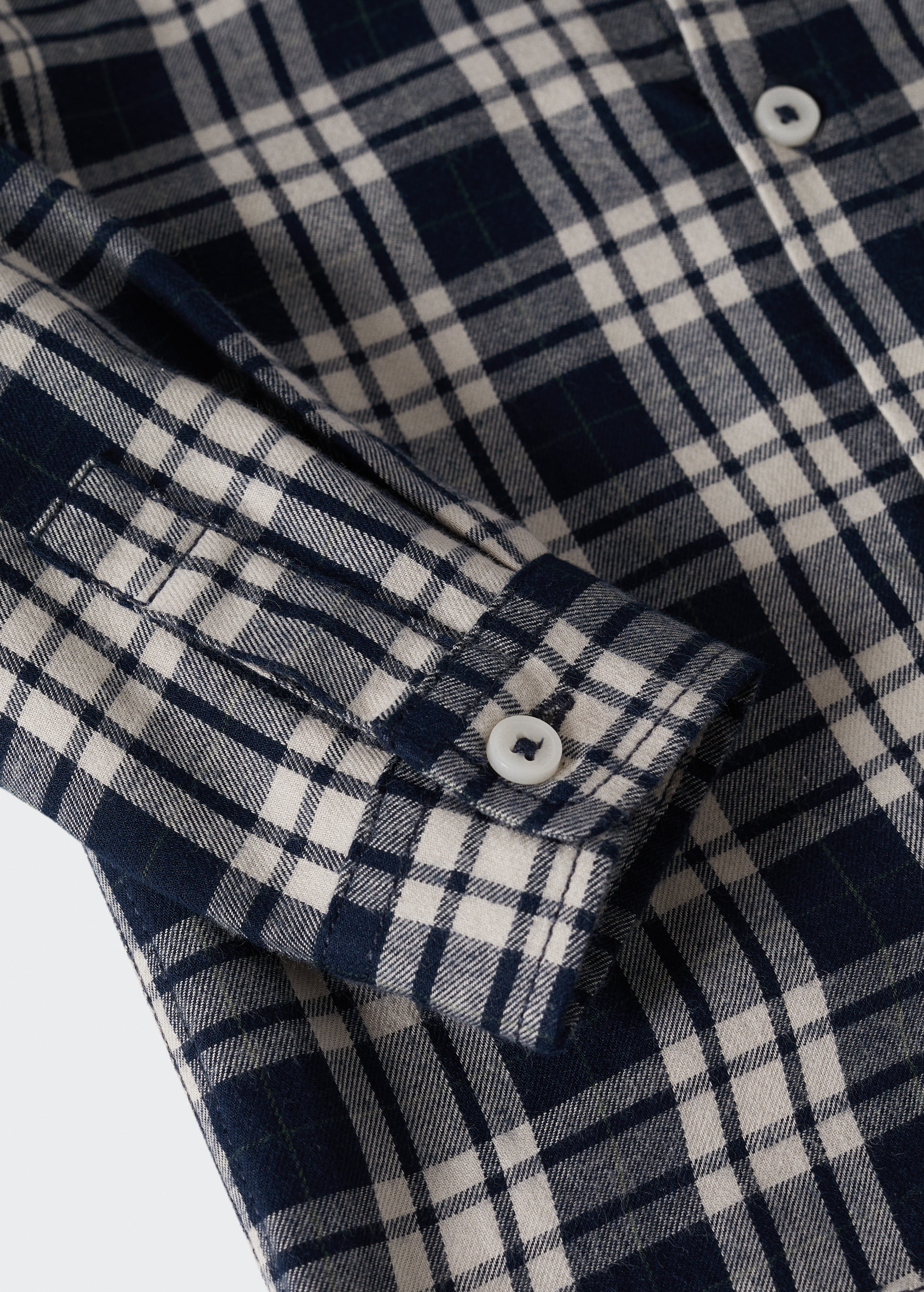 Check cotton shirt - Details of the article 9