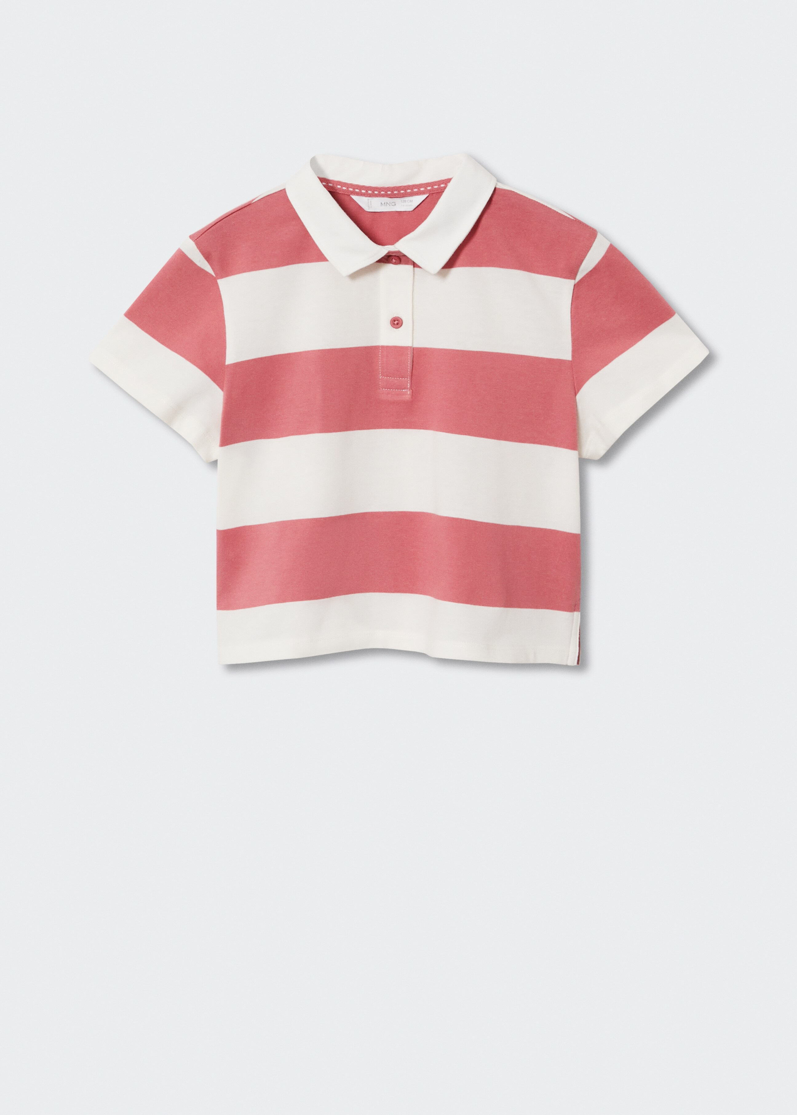 Striped cotton polo shirt - Article without model