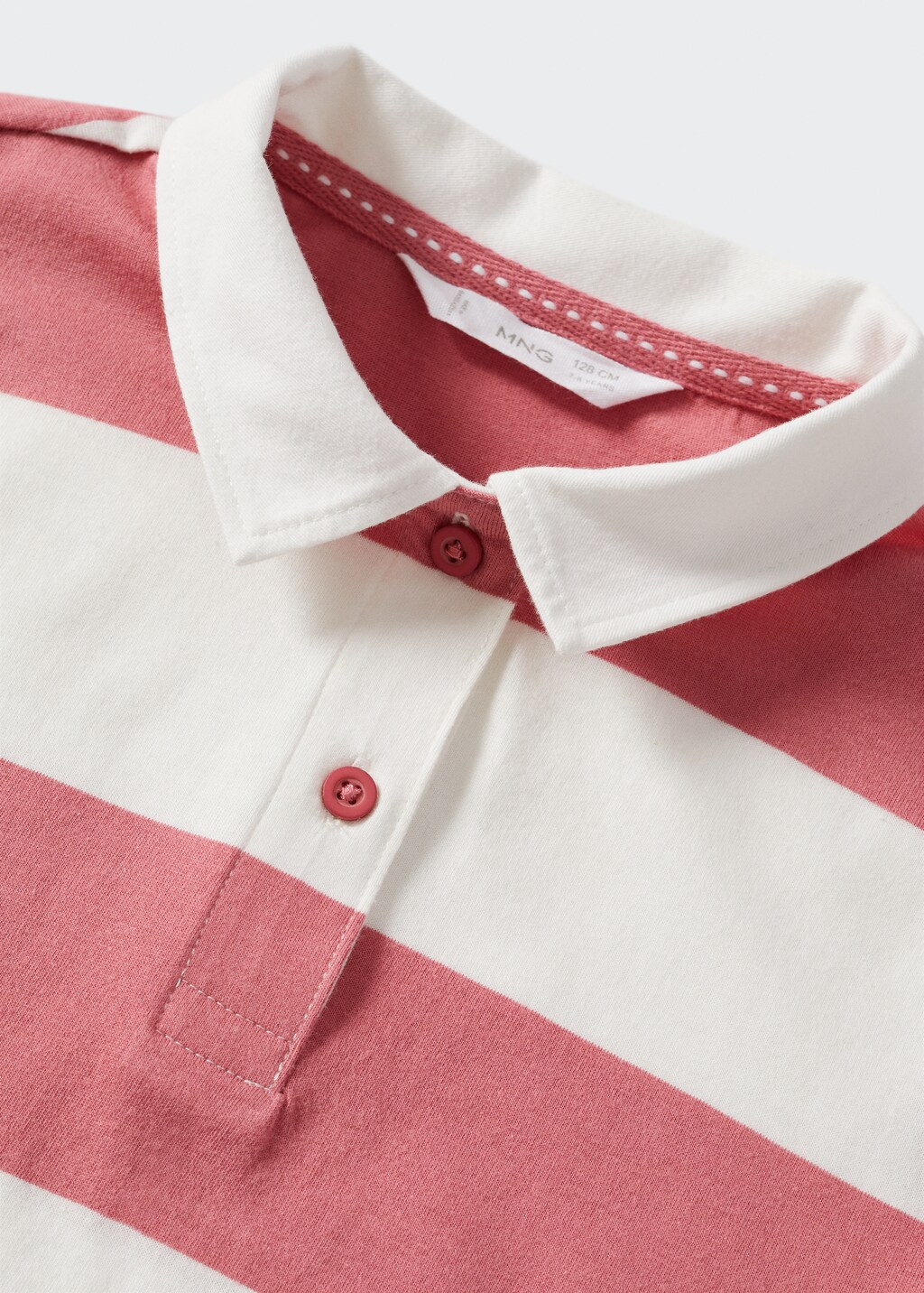 Striped cotton polo shirt - Details of the article 8