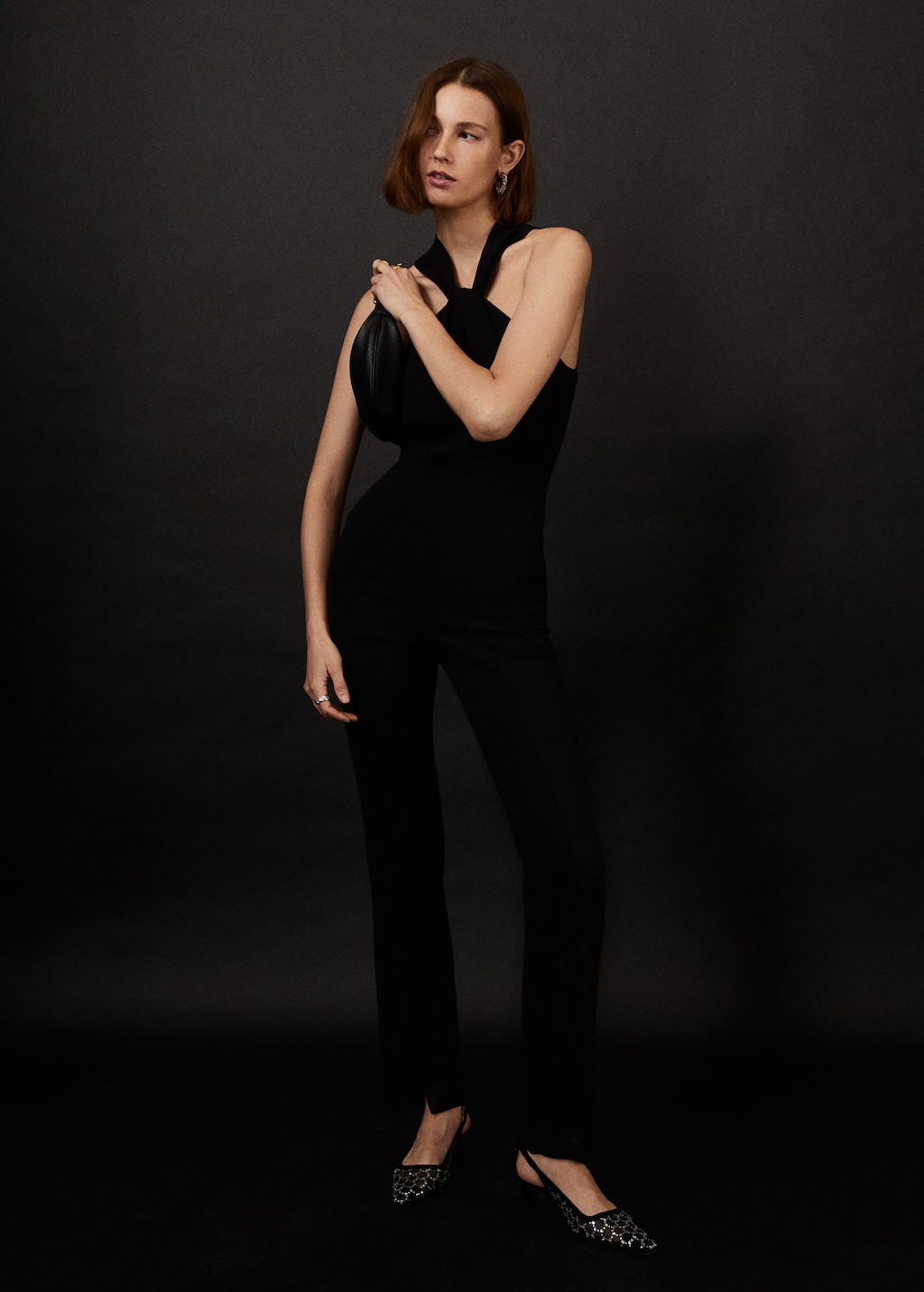 Asymmetric long jumpsuit - Details of the article 2