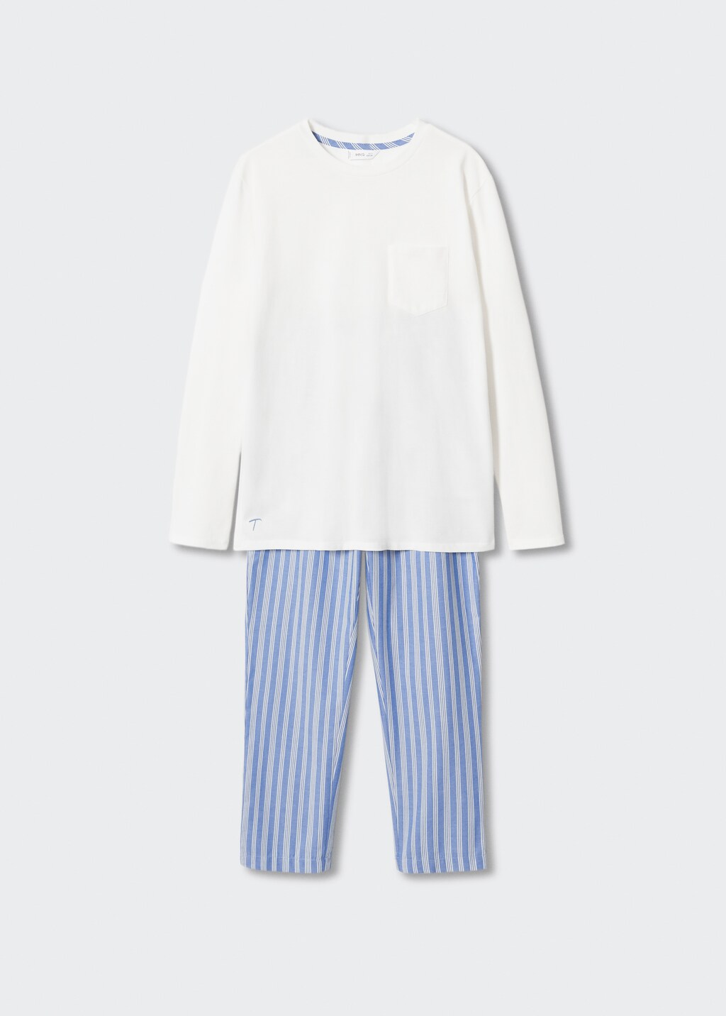 Striped long pyjamas - Article without model