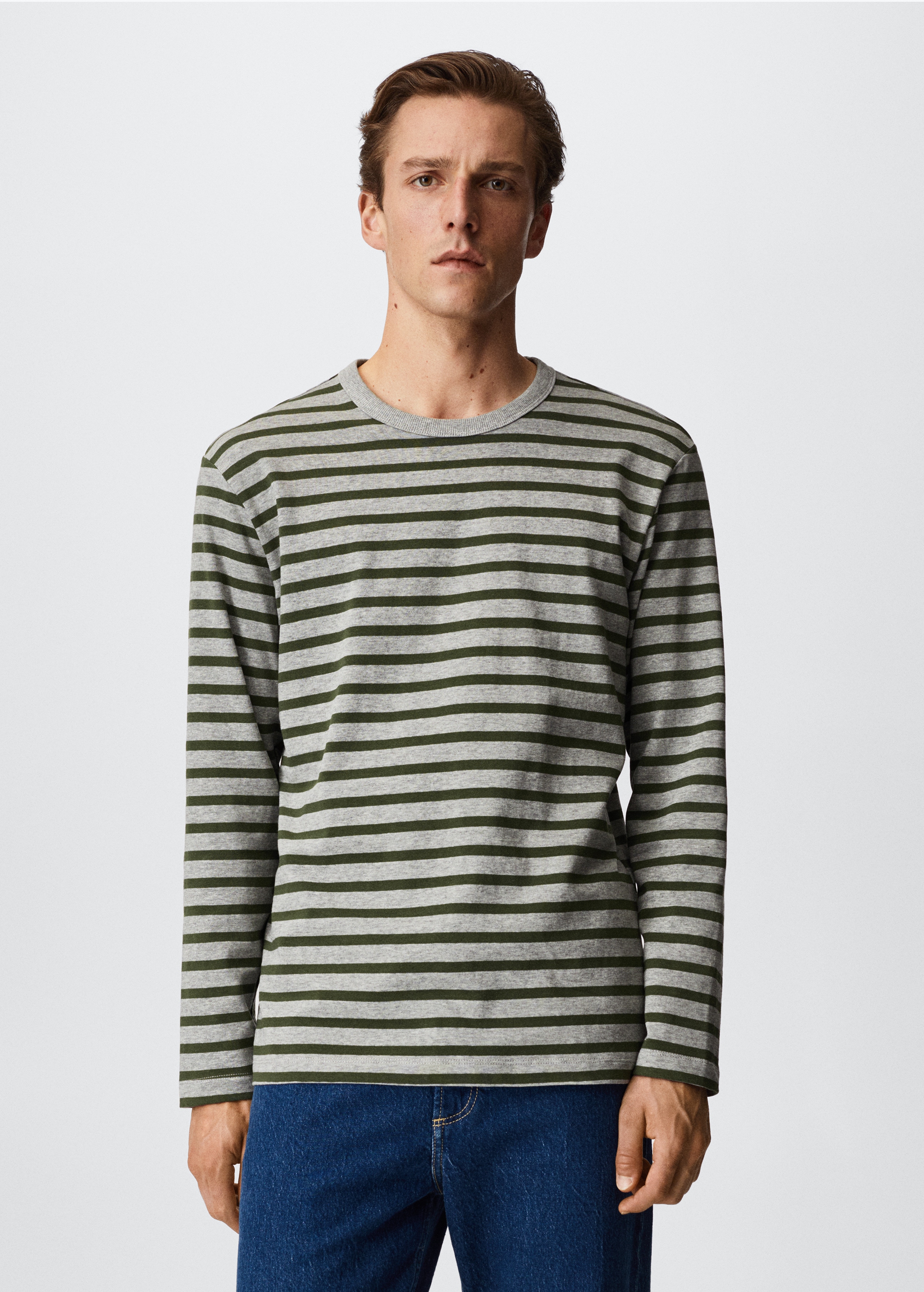 Striped long sleeves t-shirt - Medium plane