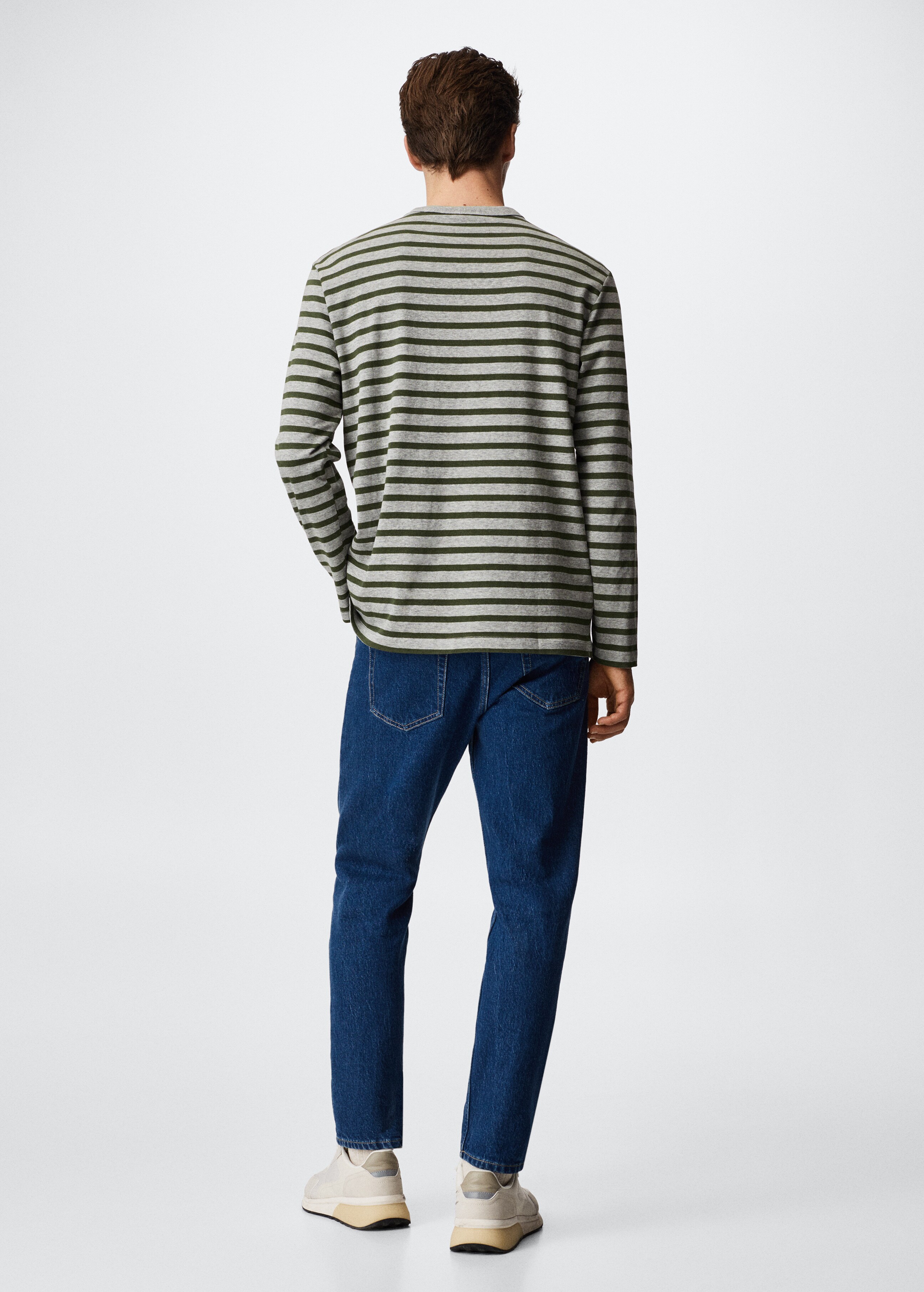 Striped long sleeves t-shirt - Reverse of the article