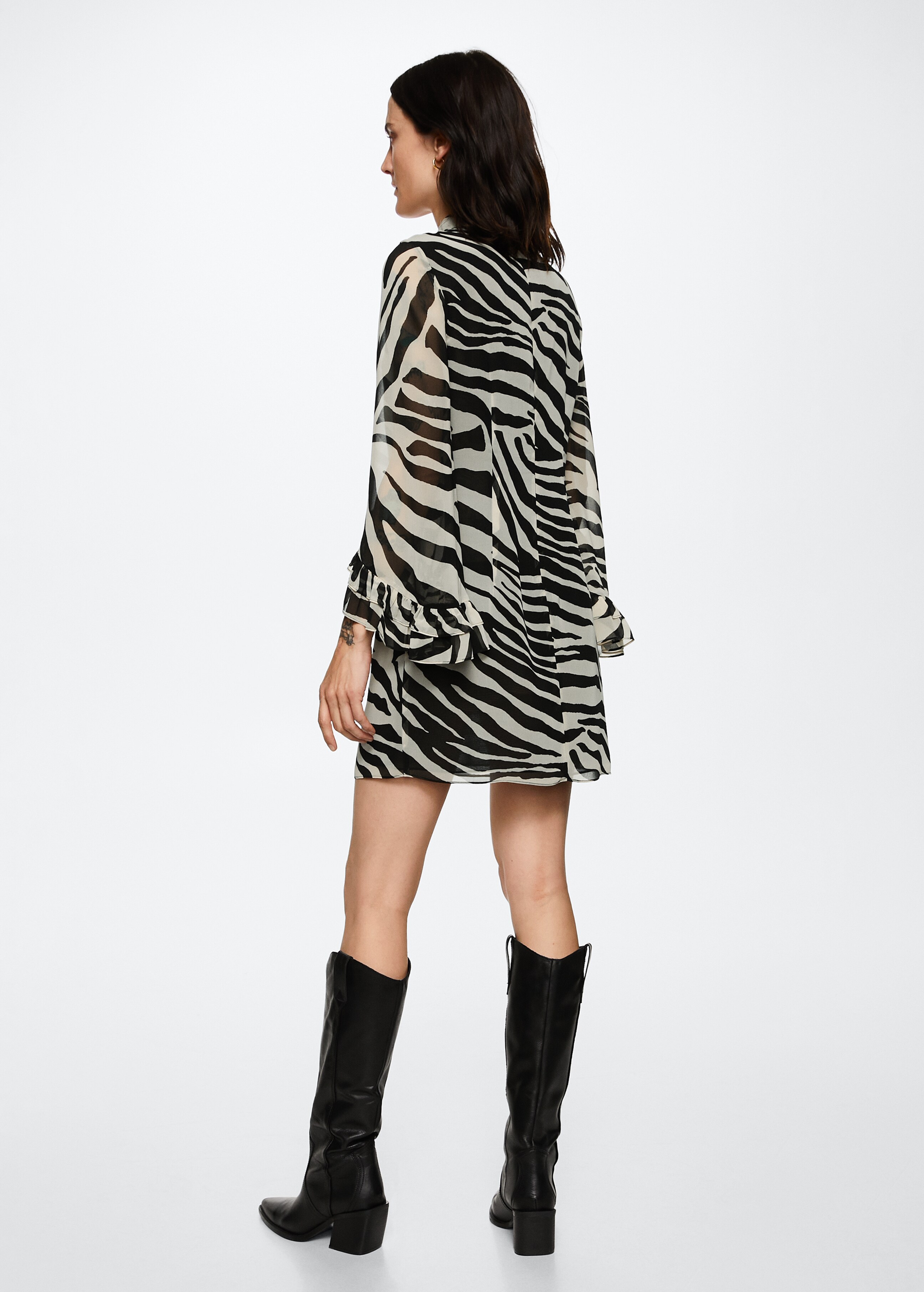 Animal print dress - Reverse of the article