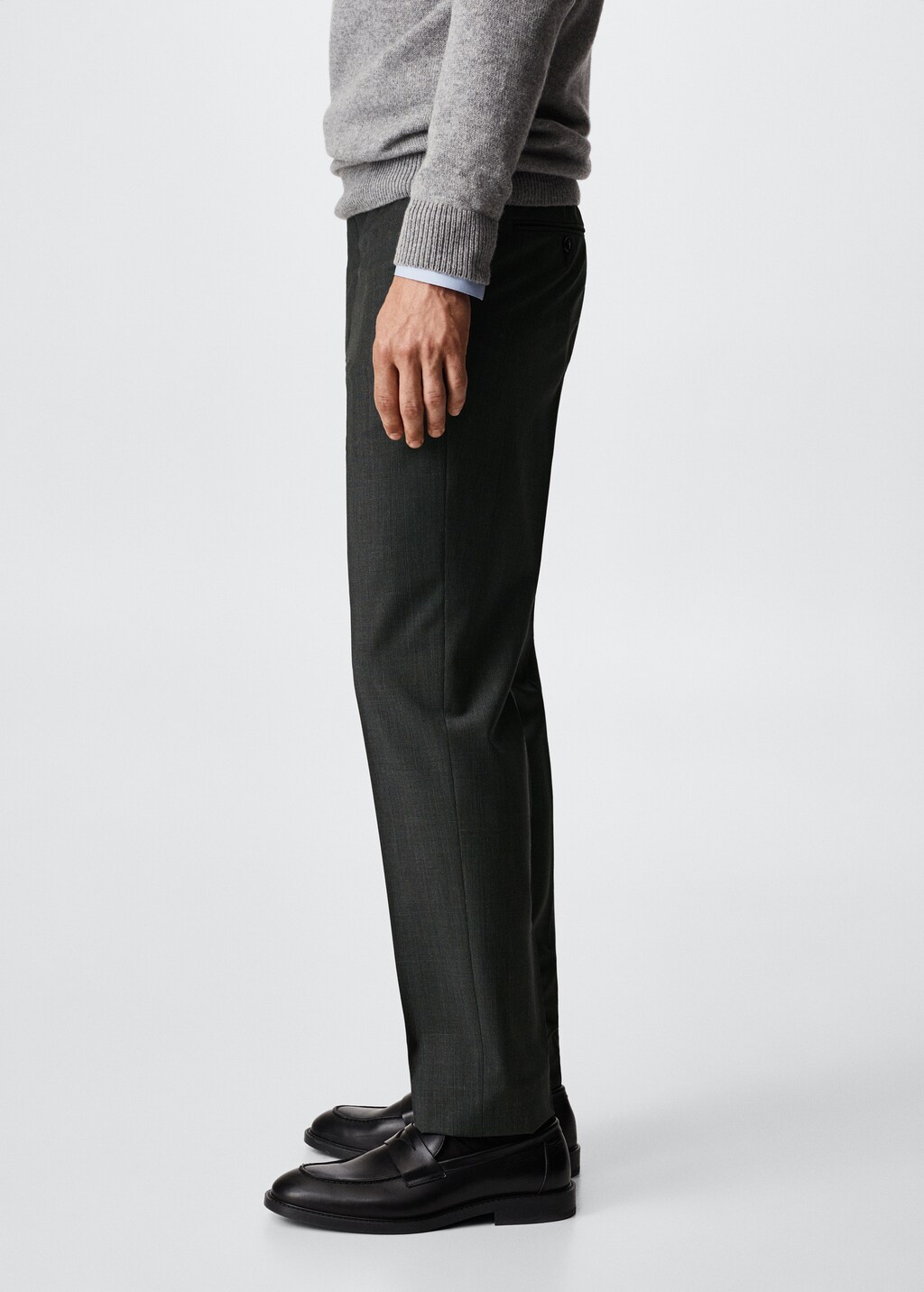 Pantalons vestir slim fit llana - Detall de l'article 2