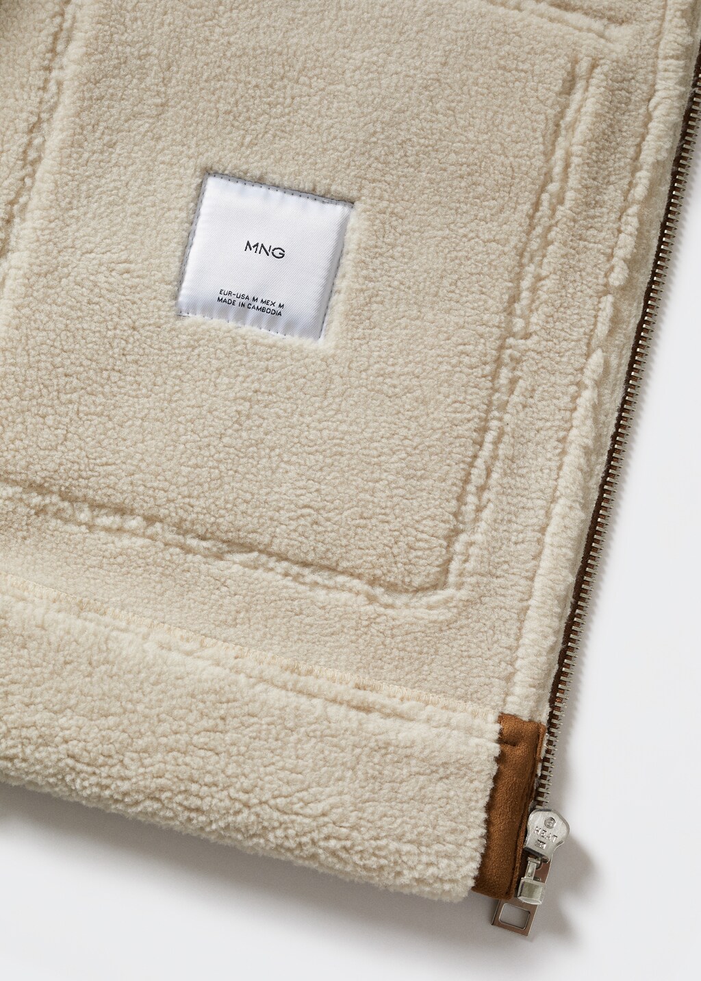 Faux shearling aviator jacket - Details of the article 8