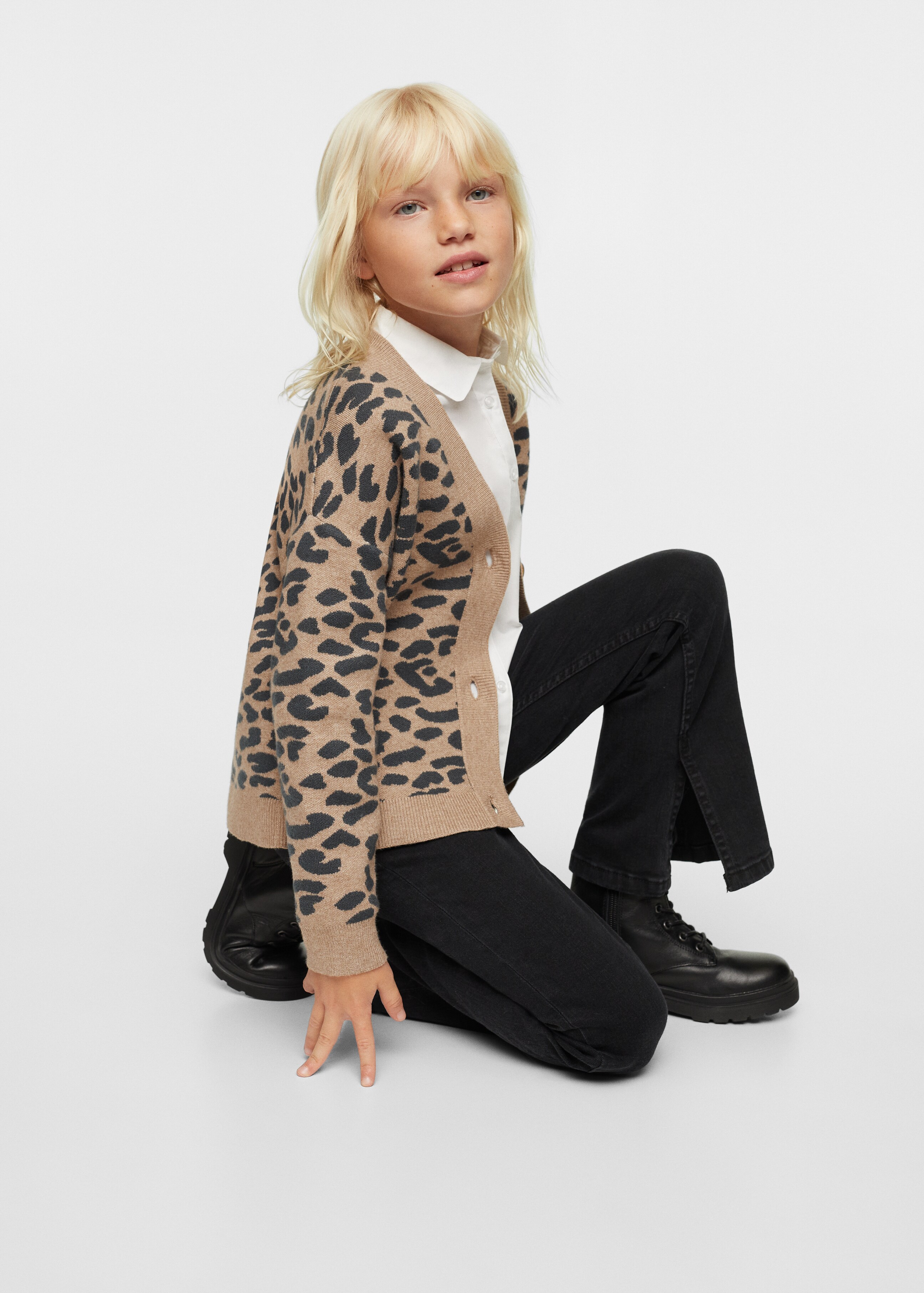 Leopard print cardigan - Details of the article 2