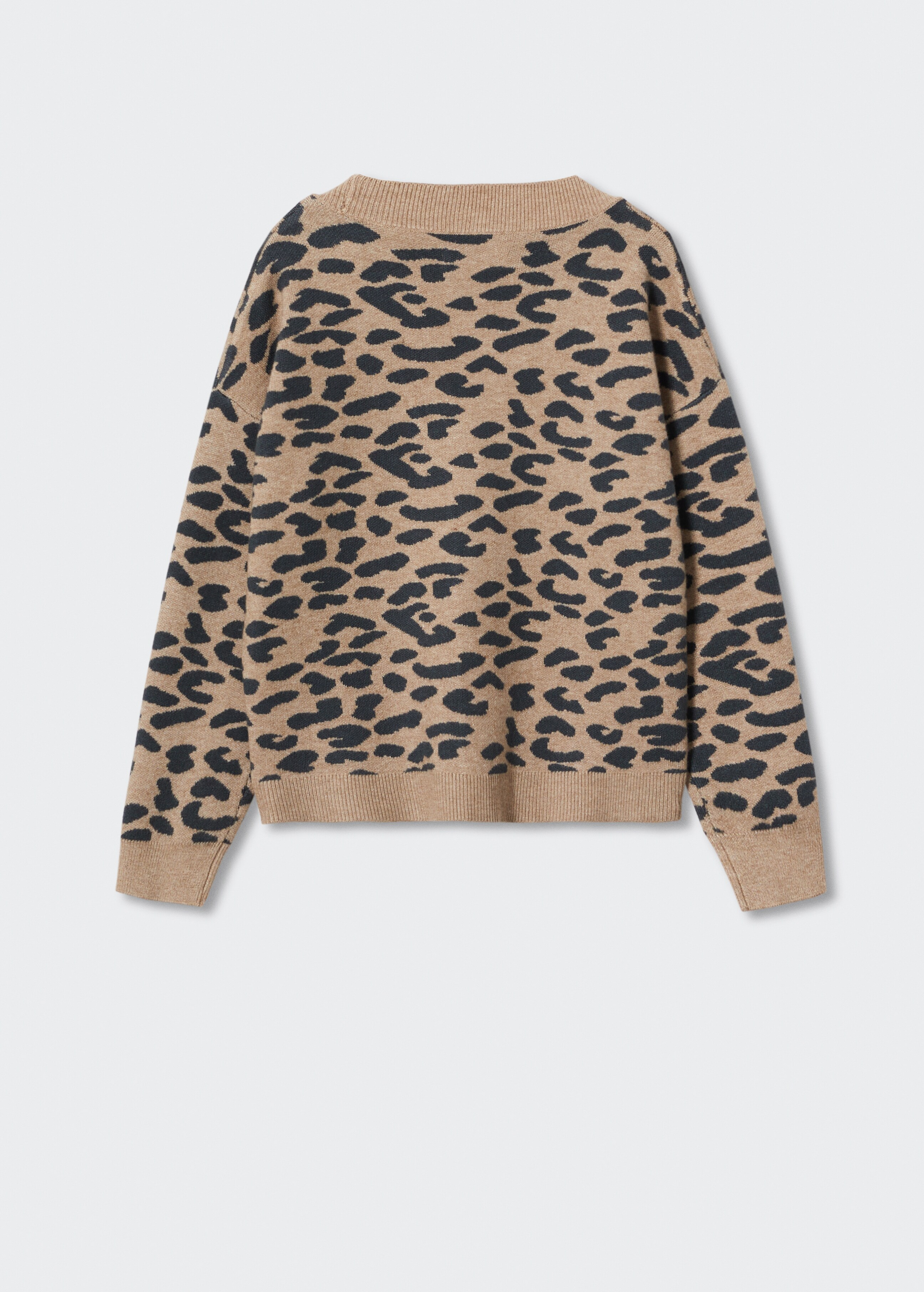 Leopard print cardigan - Reverse of the article