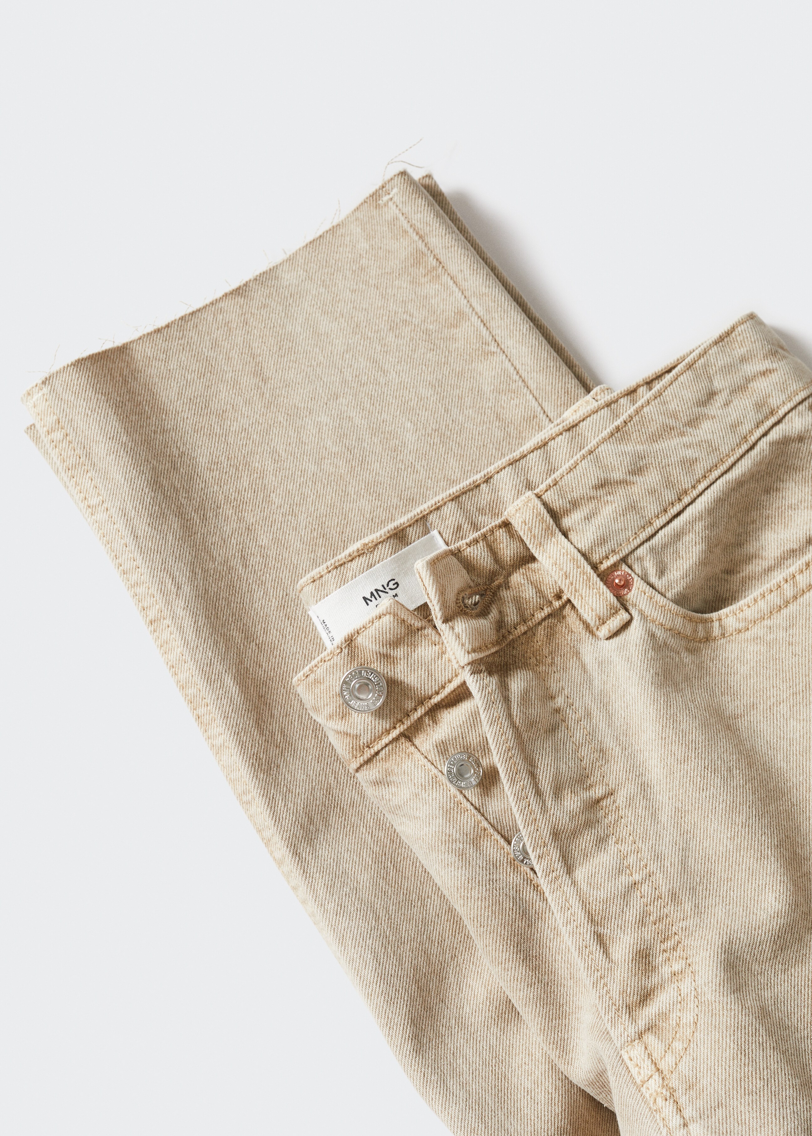 High-waist cropped straight jeans - Details of the article 8