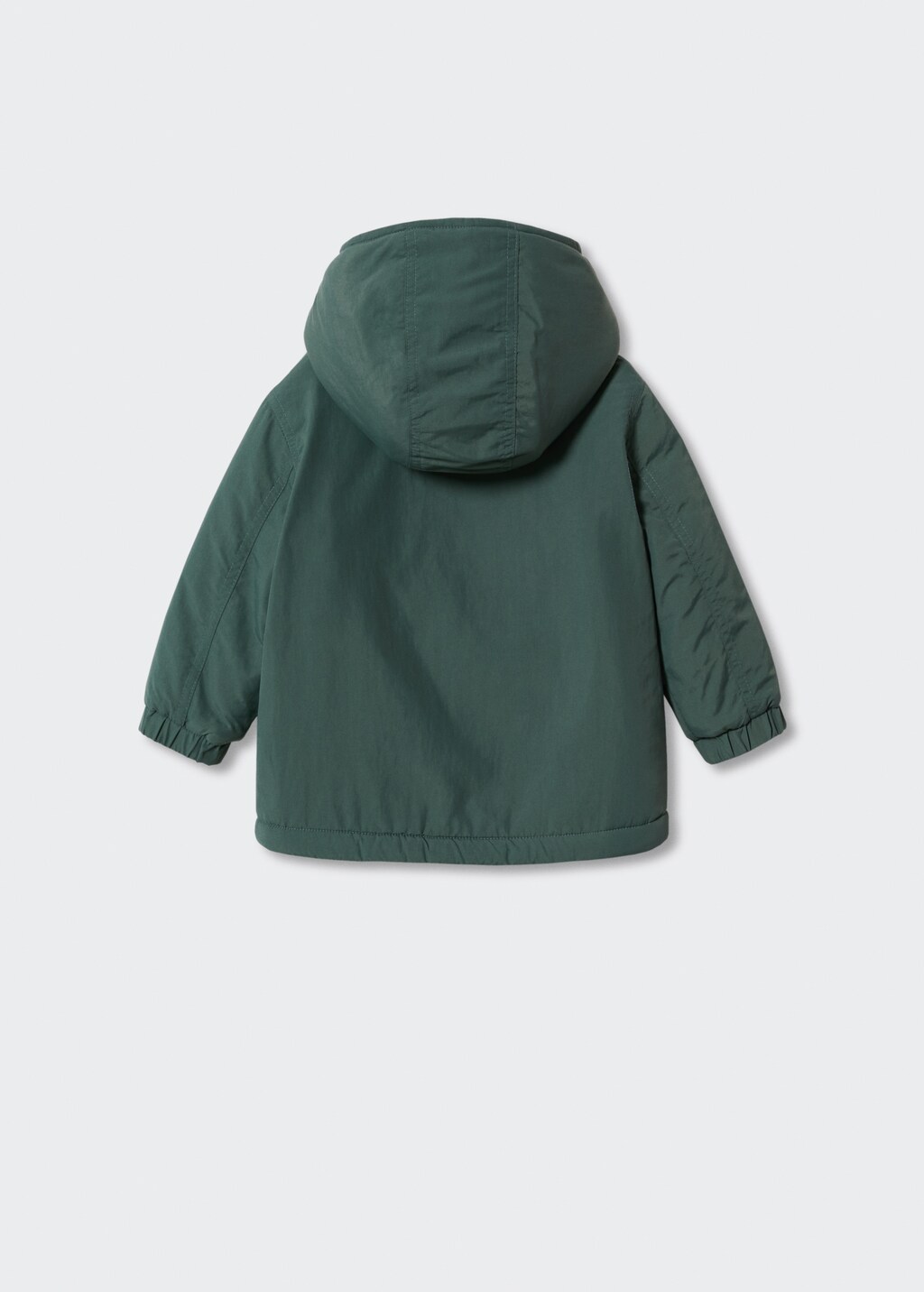 Padded anorak with shearling lining - Reverse of the article