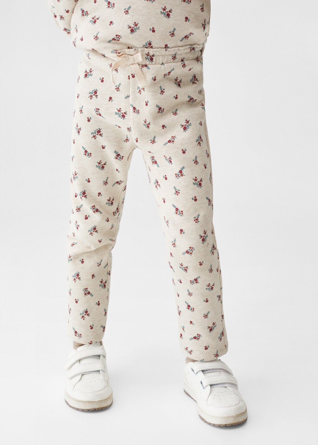 Floral brushed jogger trousers - Details of the article 6