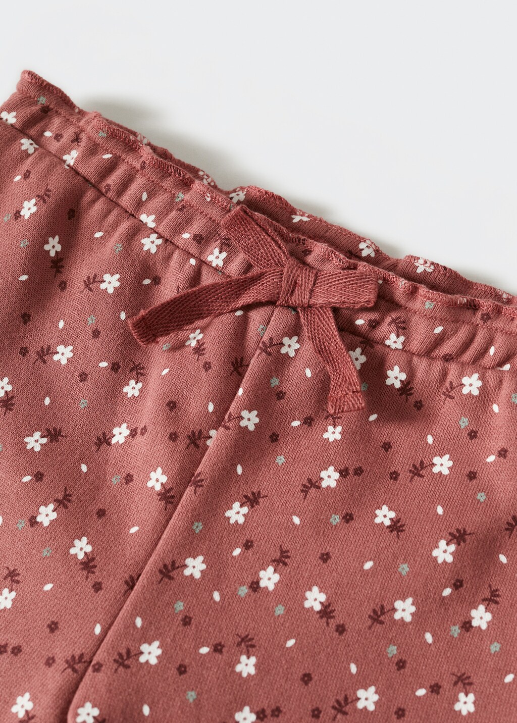 Floral brushed jogger trousers - Details of the article 8