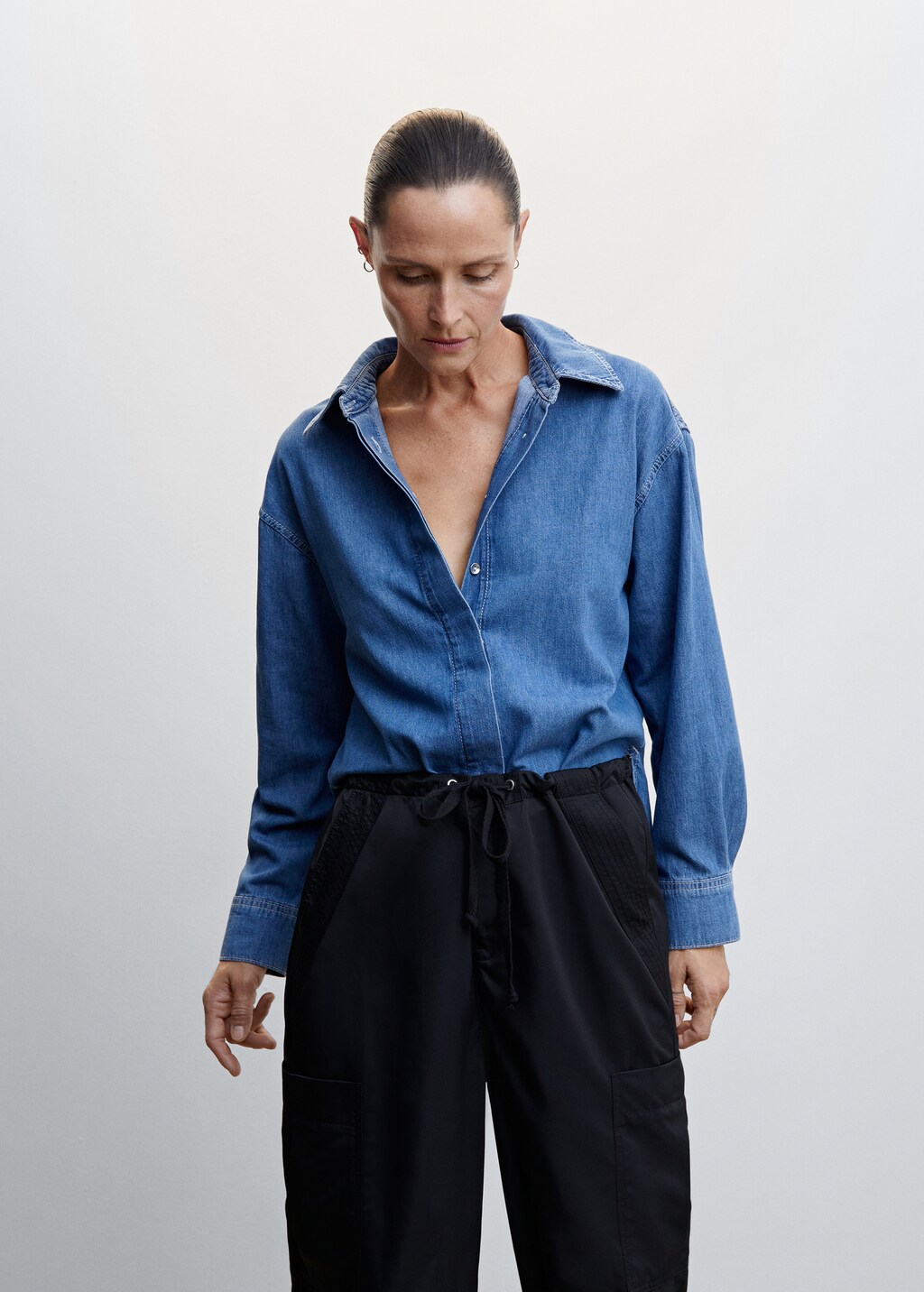 Oversized denim shirt - Medium plane