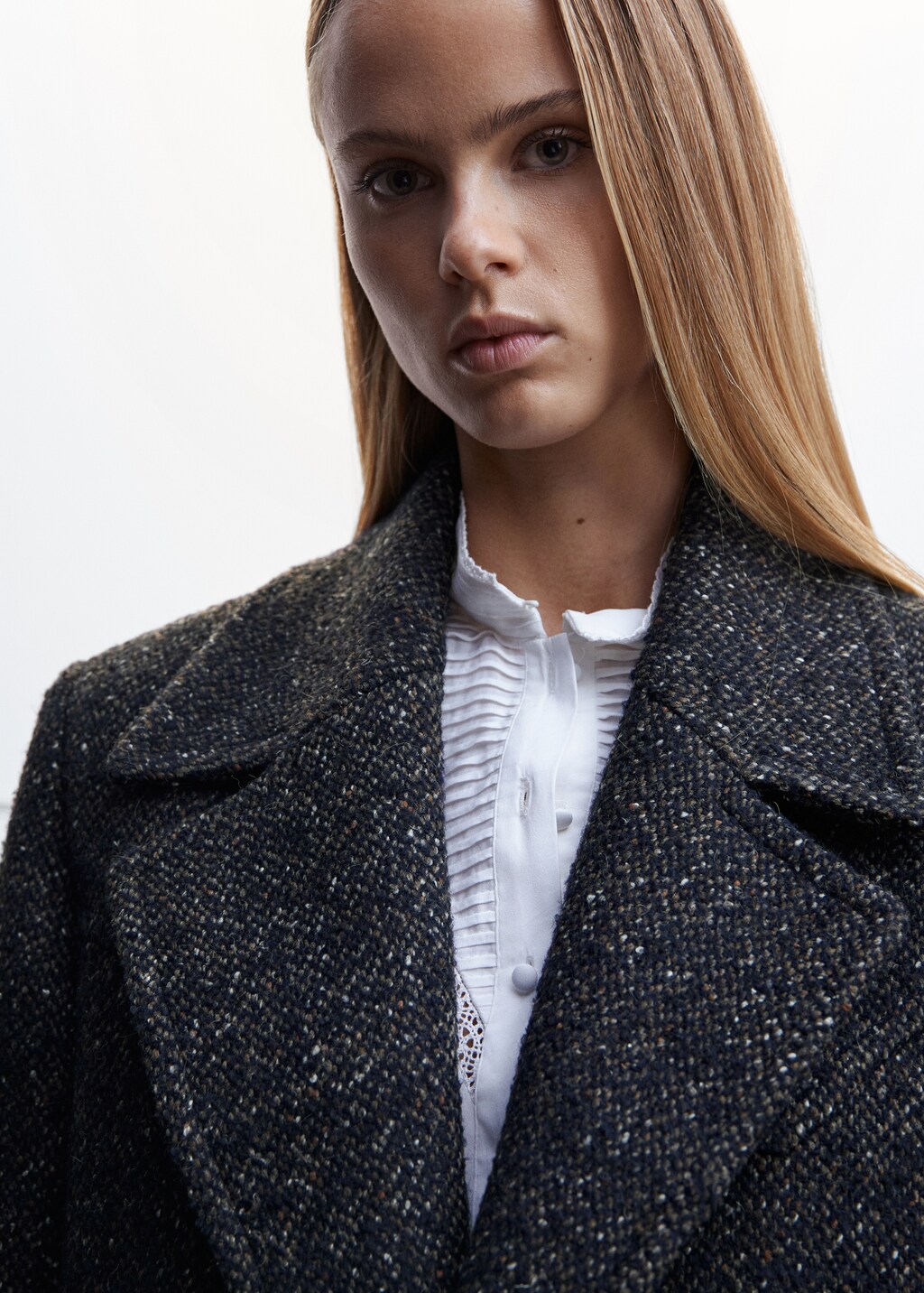 Marbled coat with lapels - Details of the article 1