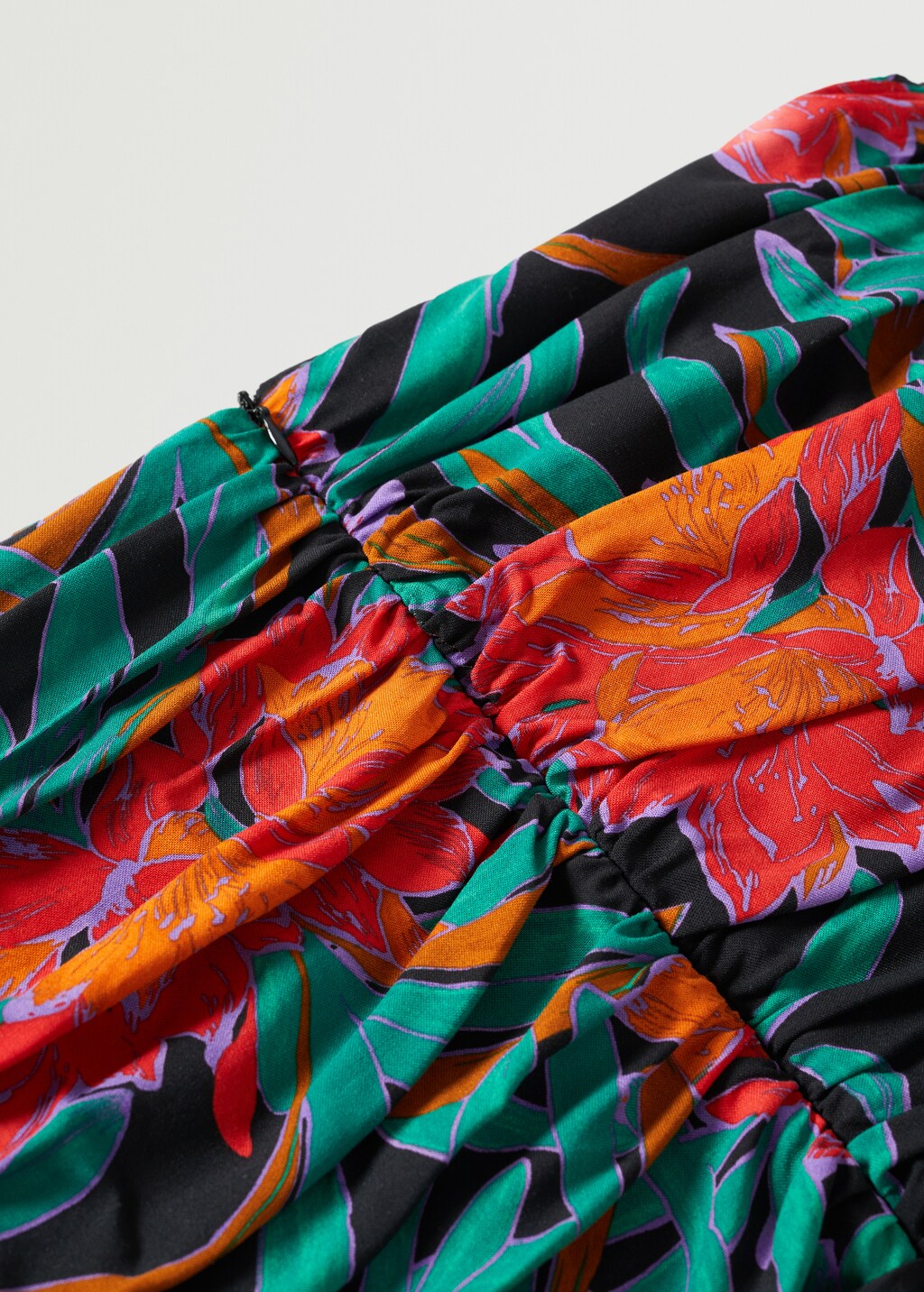 Printed draped dress - Details of the article 8