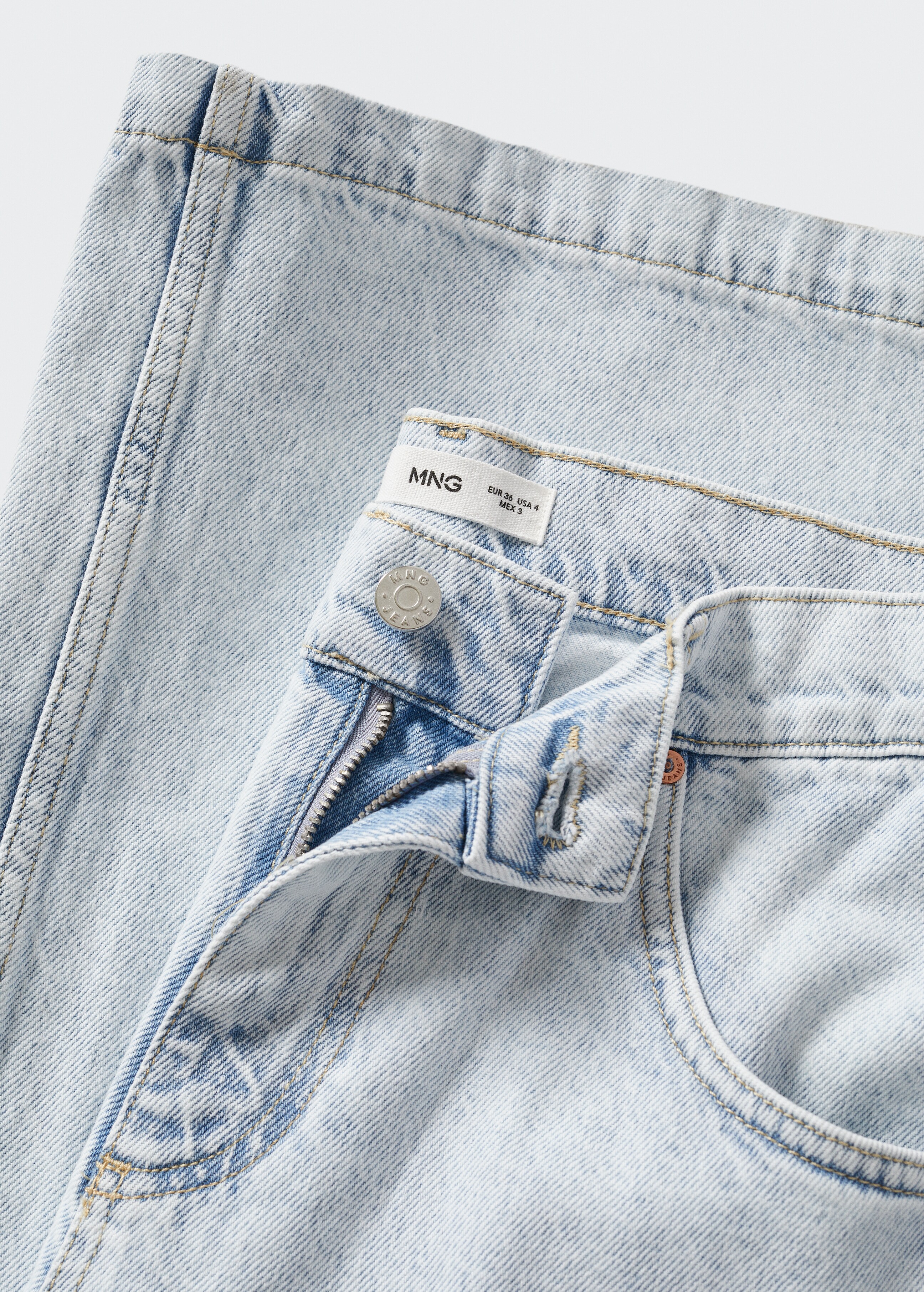 Decorative ripped wideleg jeans - Details of the article 8