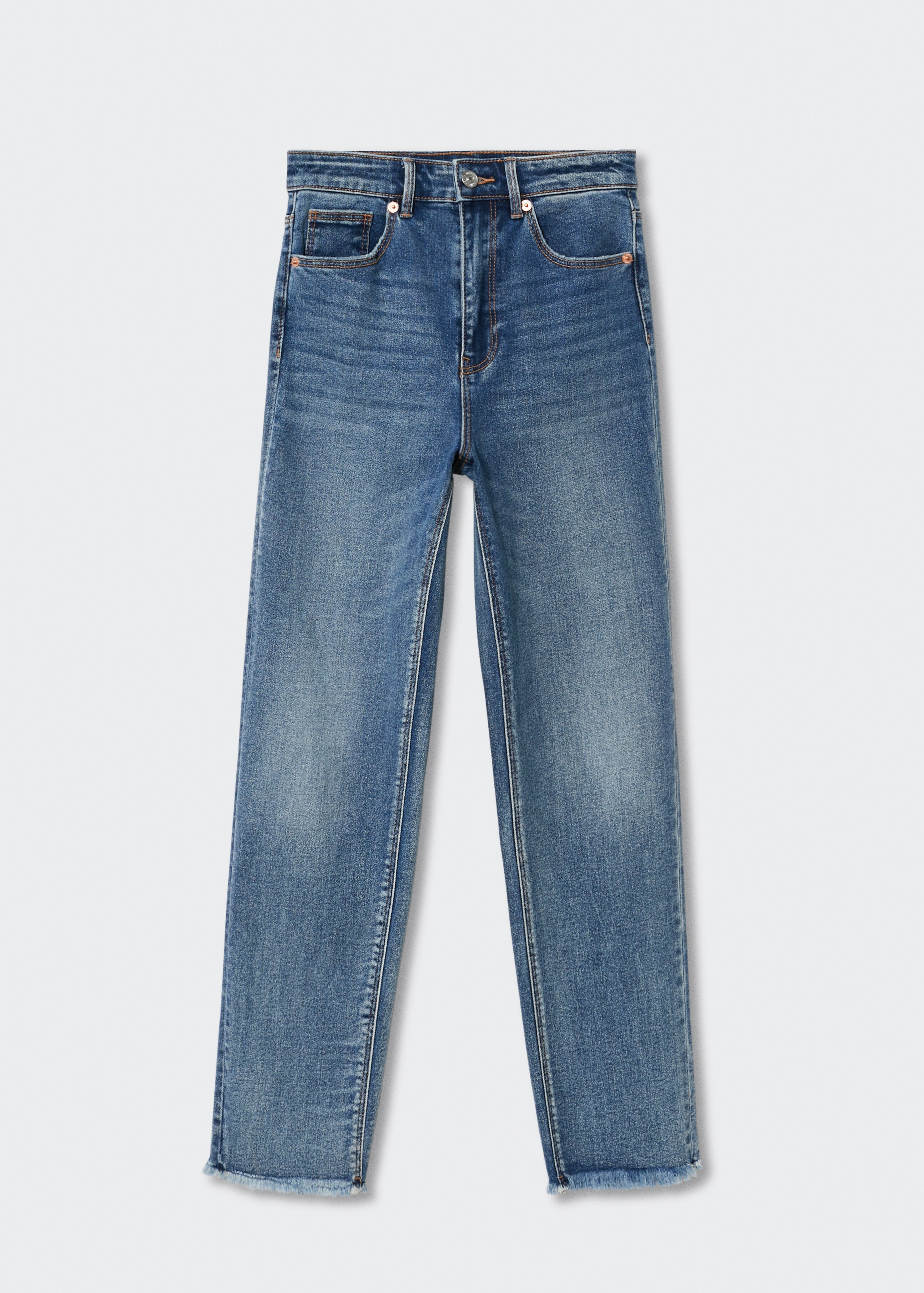 Jeans slim bajo deshilachado - Artículo sin modelo