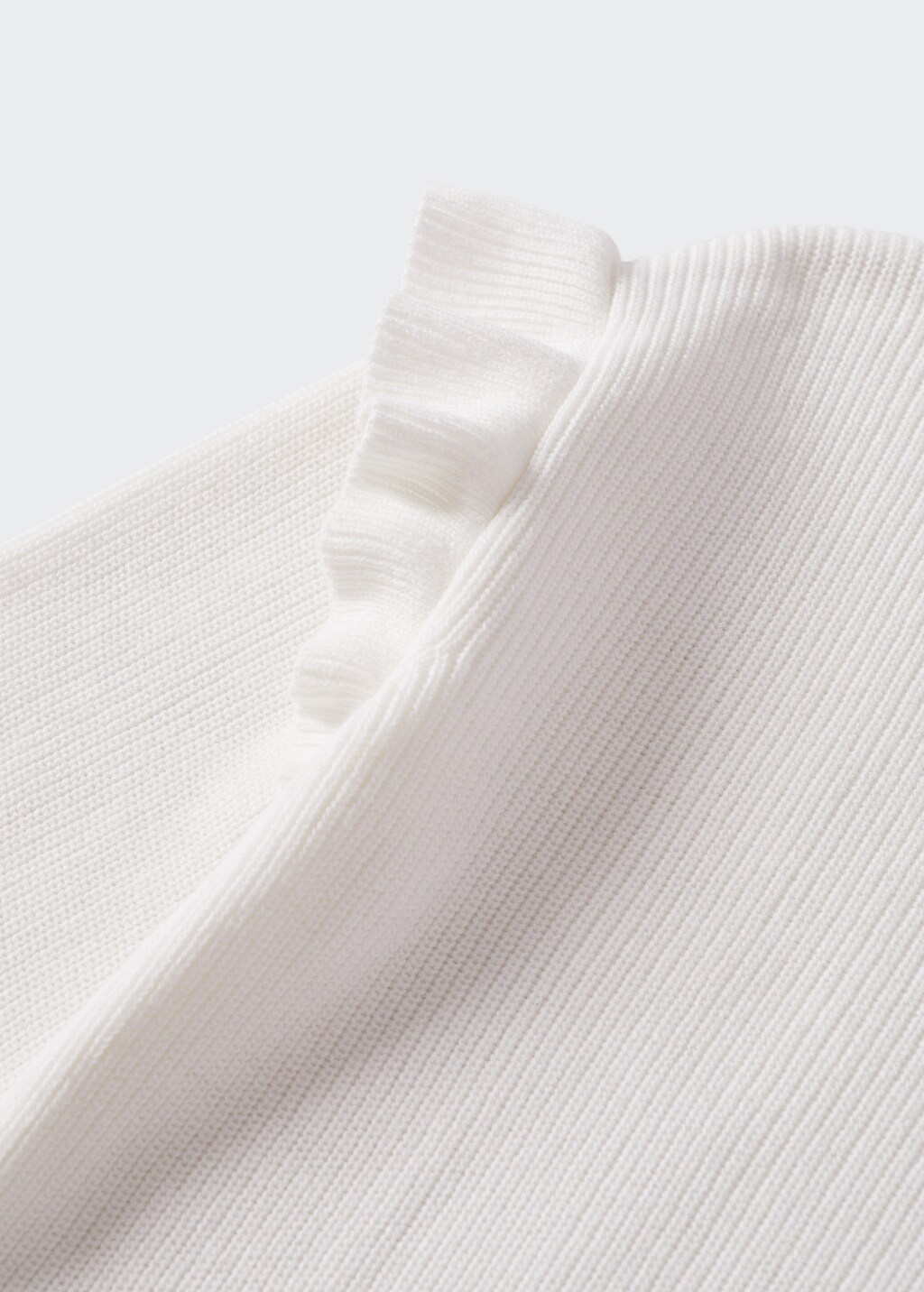 Ruffled cotton sweater - Details of the article 8