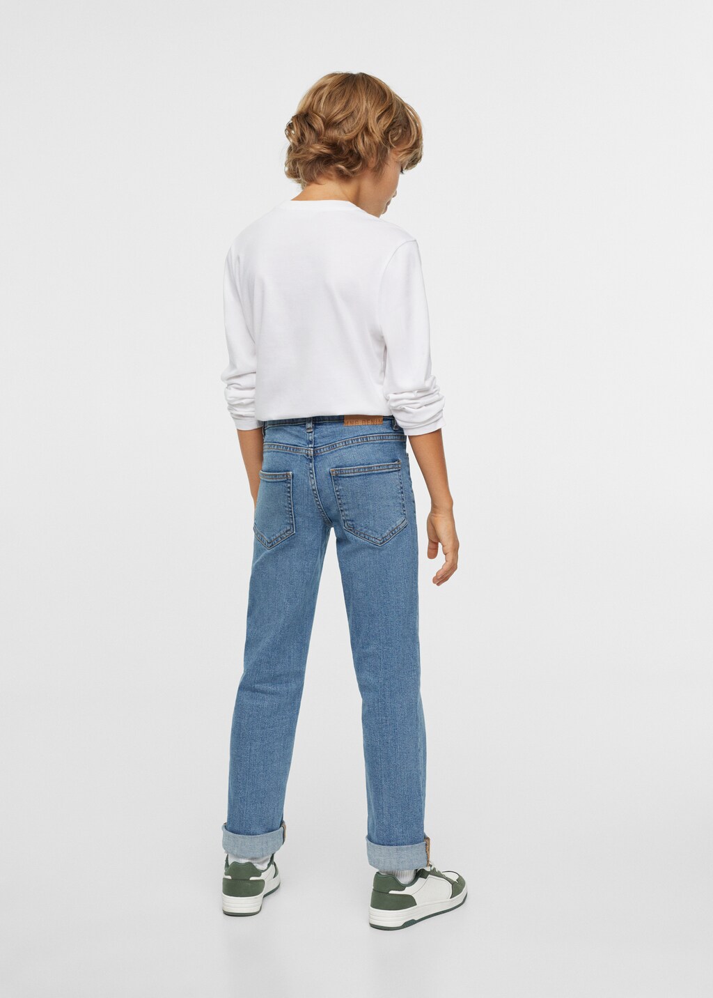 Regular jeans with turn-up hem  - Details of the article 3