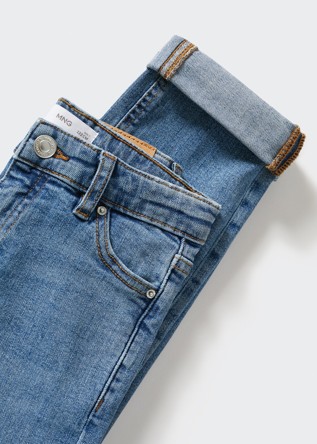 Regular jeans with turn-up hem  - Details of the article 8