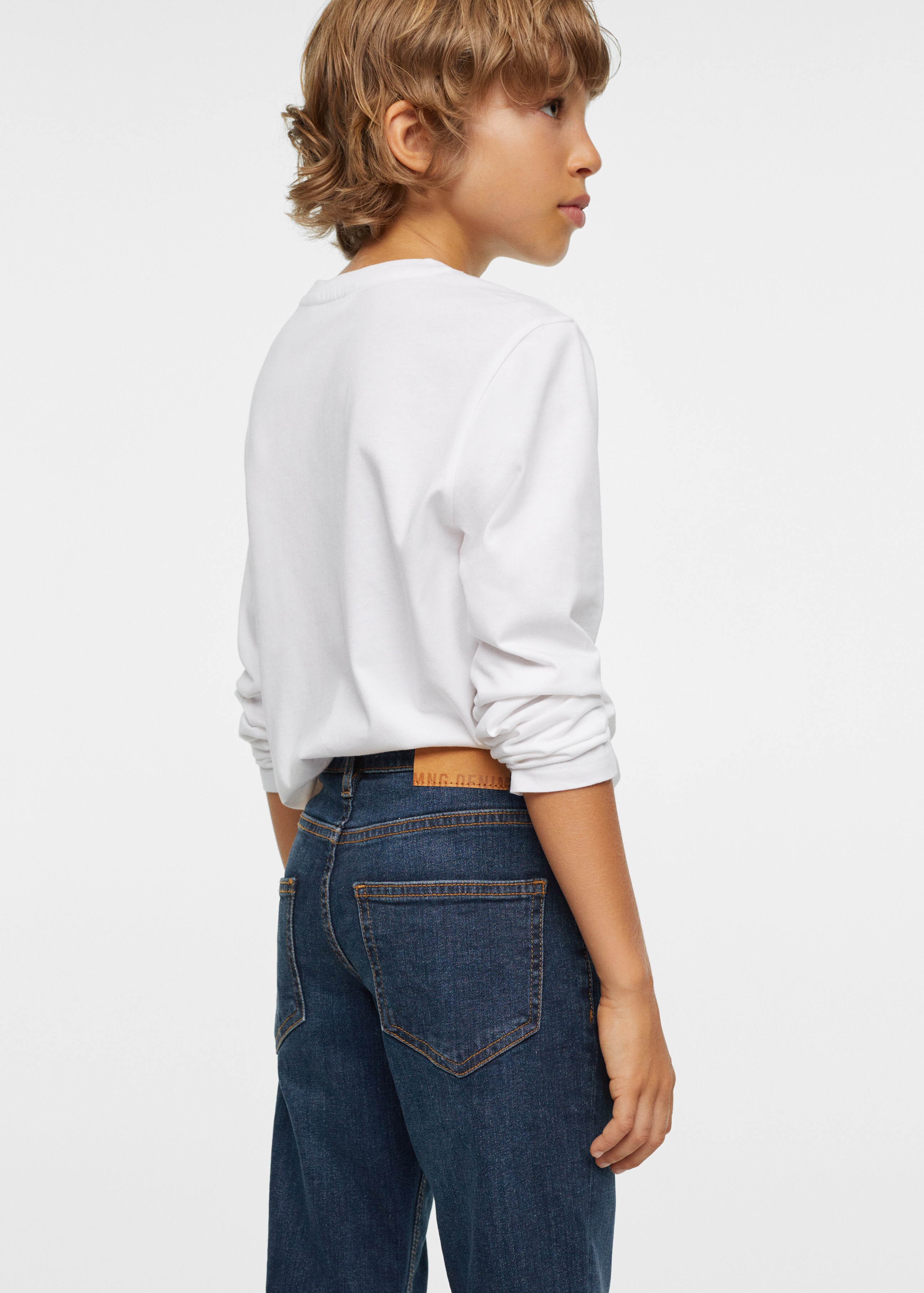 Regular jeans with turn-up hem  - Details of the article 2