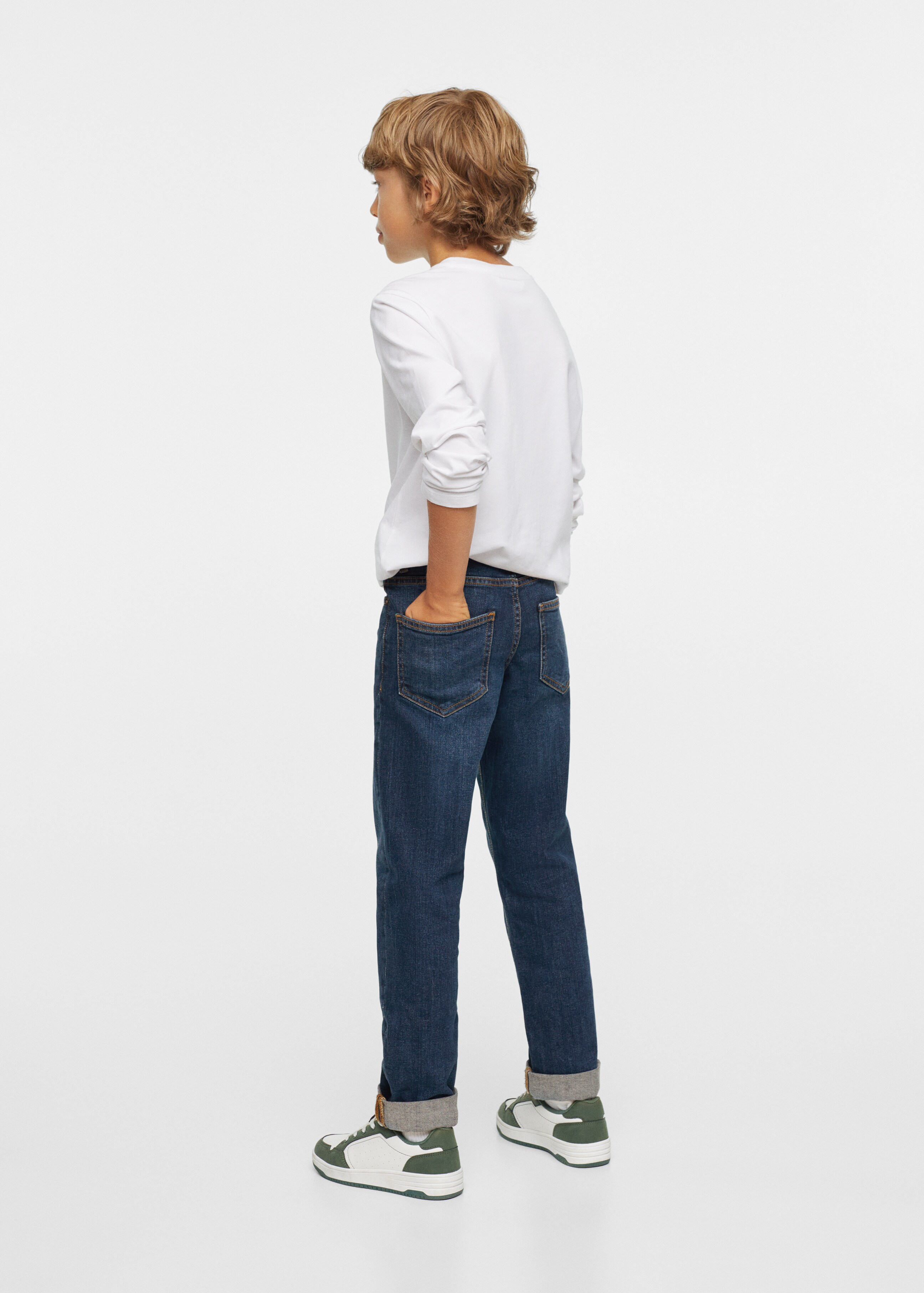Regular jeans with turn-up hem  - Details of the article 3