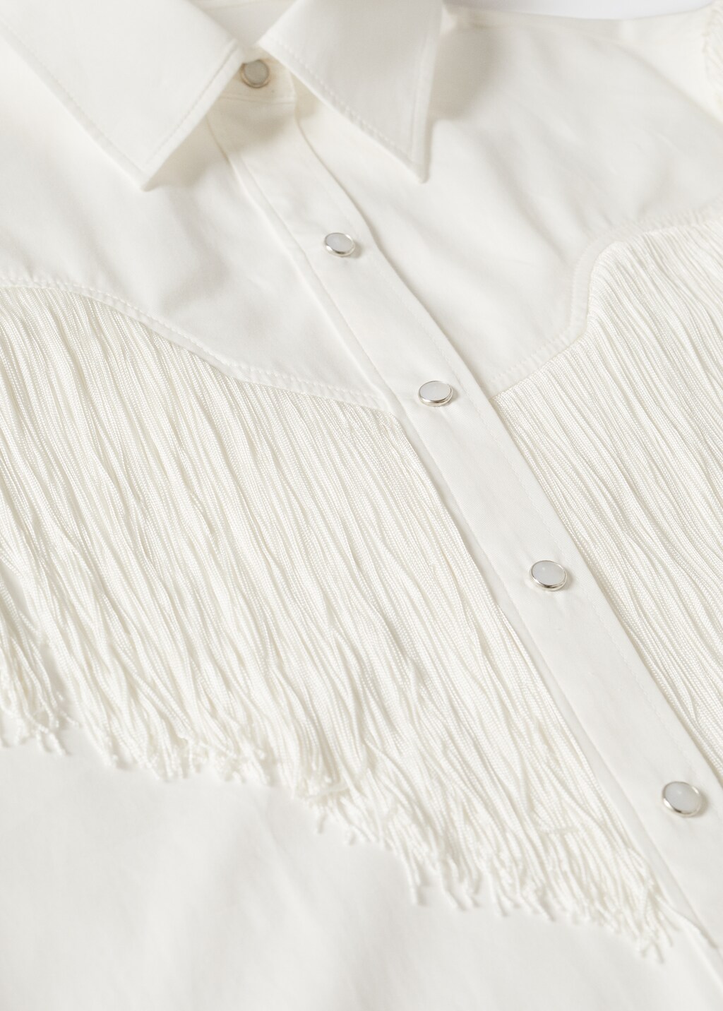 Fringes detail shirt - Details of the article 8