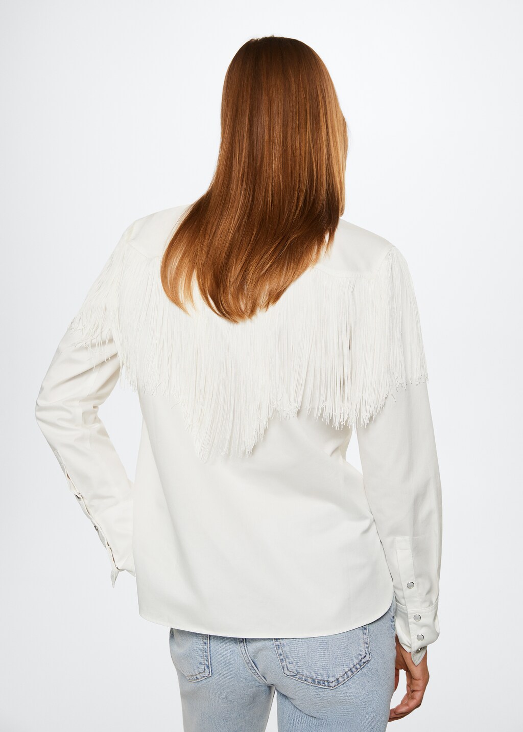 Fringes detail shirt - Reverse of the article