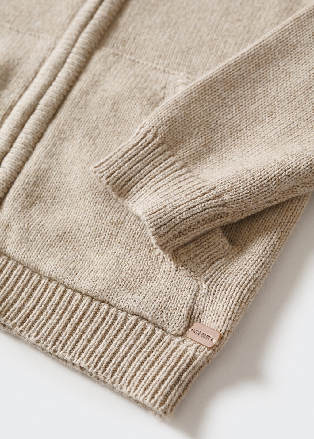 Zipped cotton cardigan - Details of the article 7