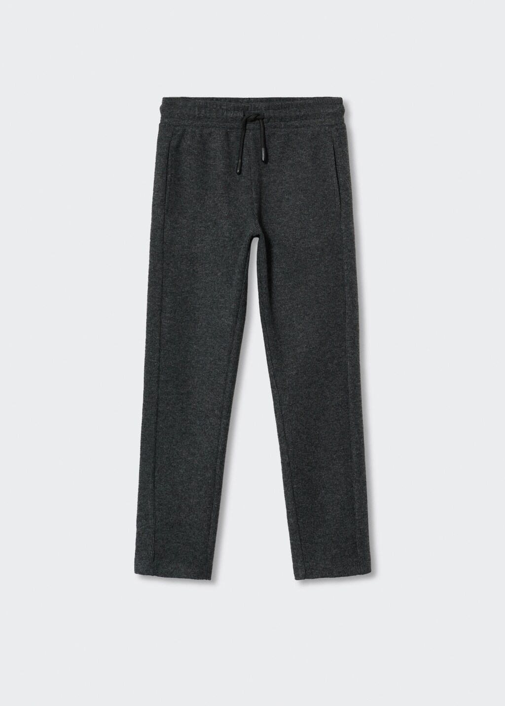 Elastic-waist straight trousers - Article without model