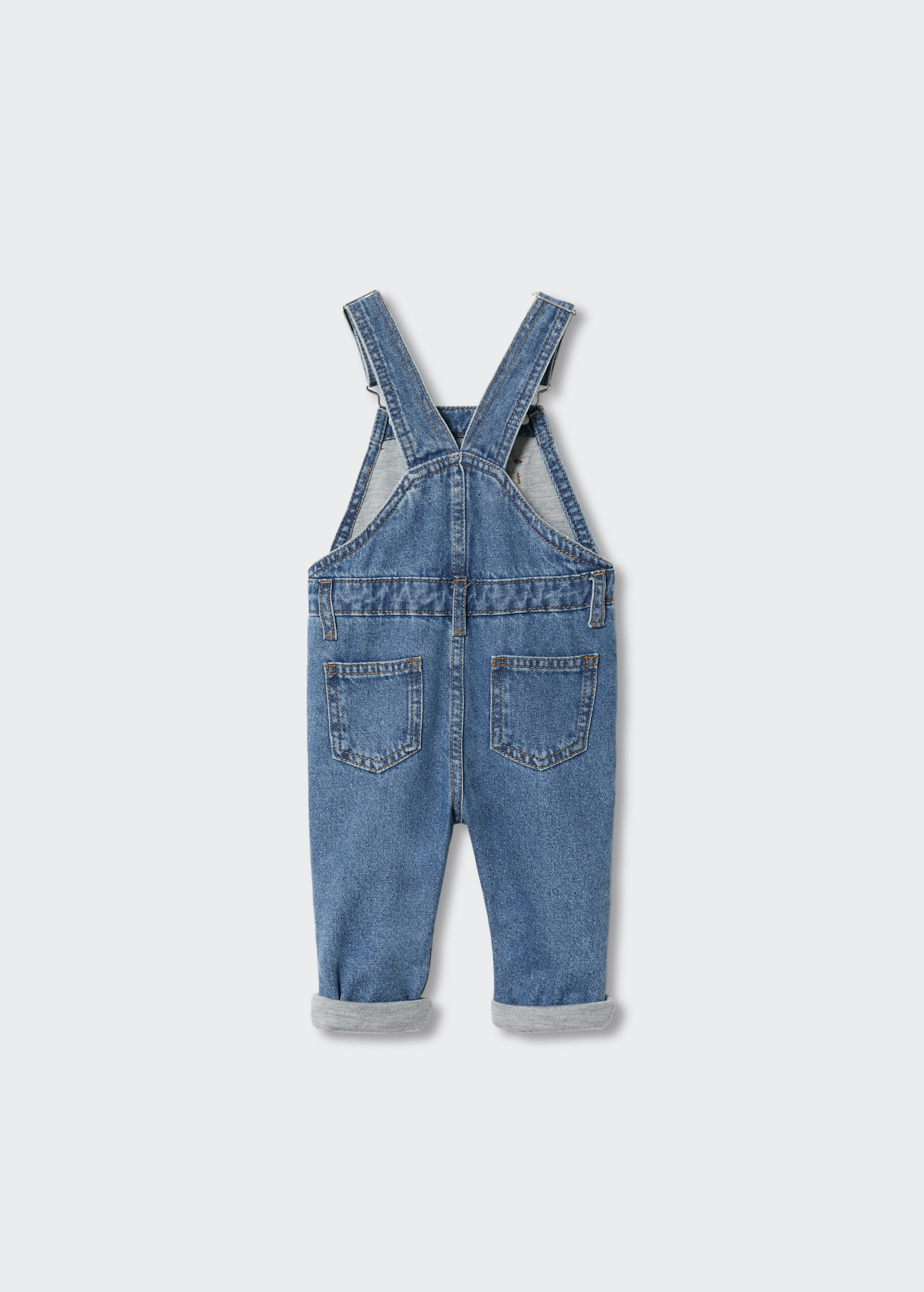 Lined denim dungarees - Reverse of the article