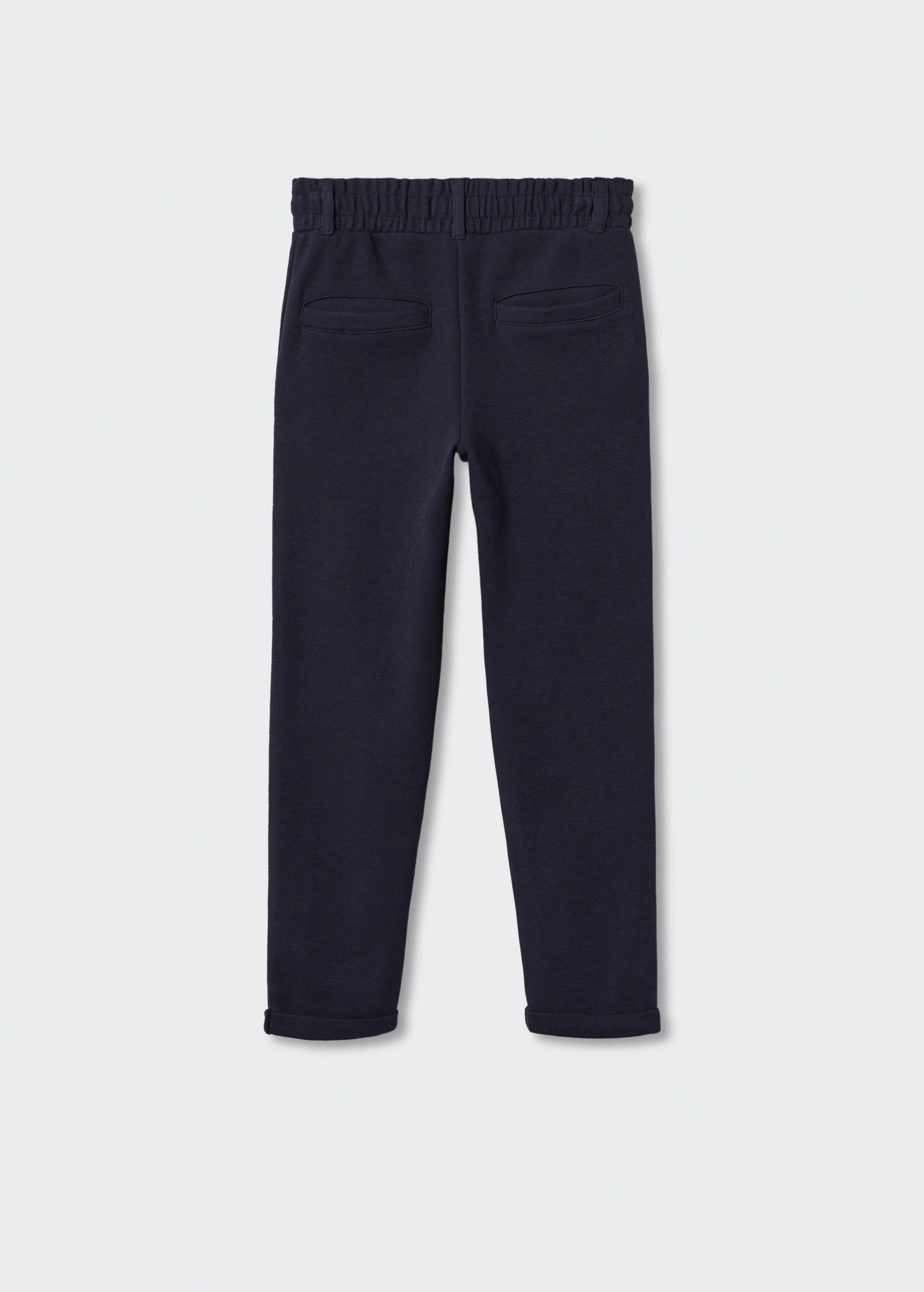 Elastic-waist straight trousers - Reverse of the article